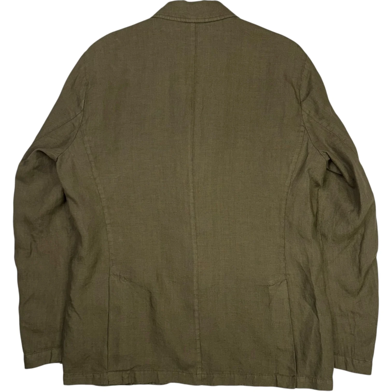 Aaron Linen Blazer Bottle Green - Image 2