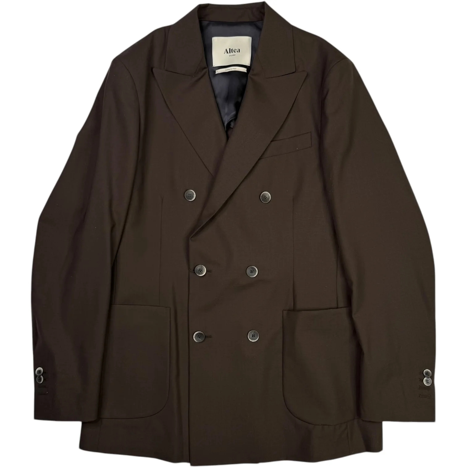Carlo Double-Breasted Blazer Brown