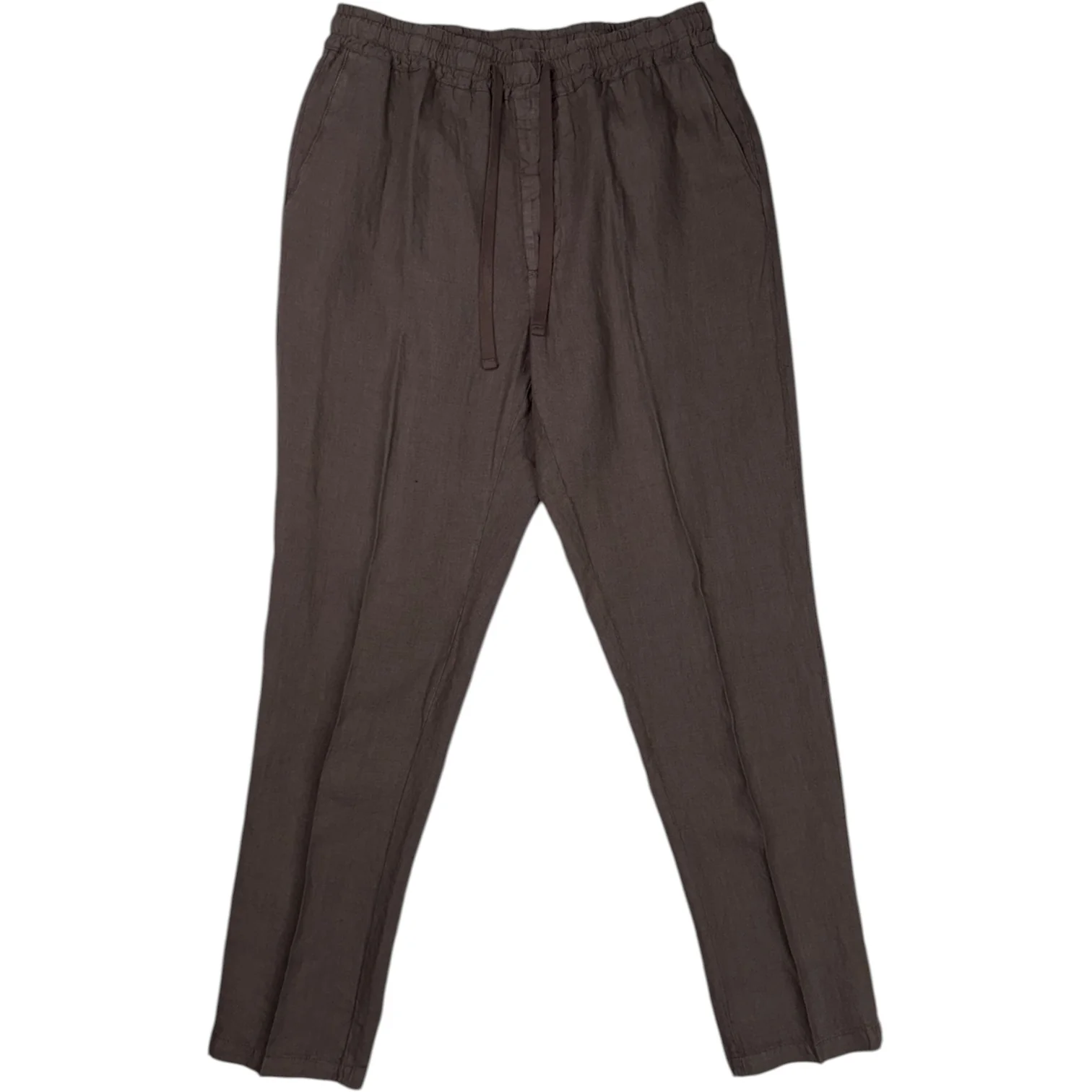 Mattia Linen Trouser Brown