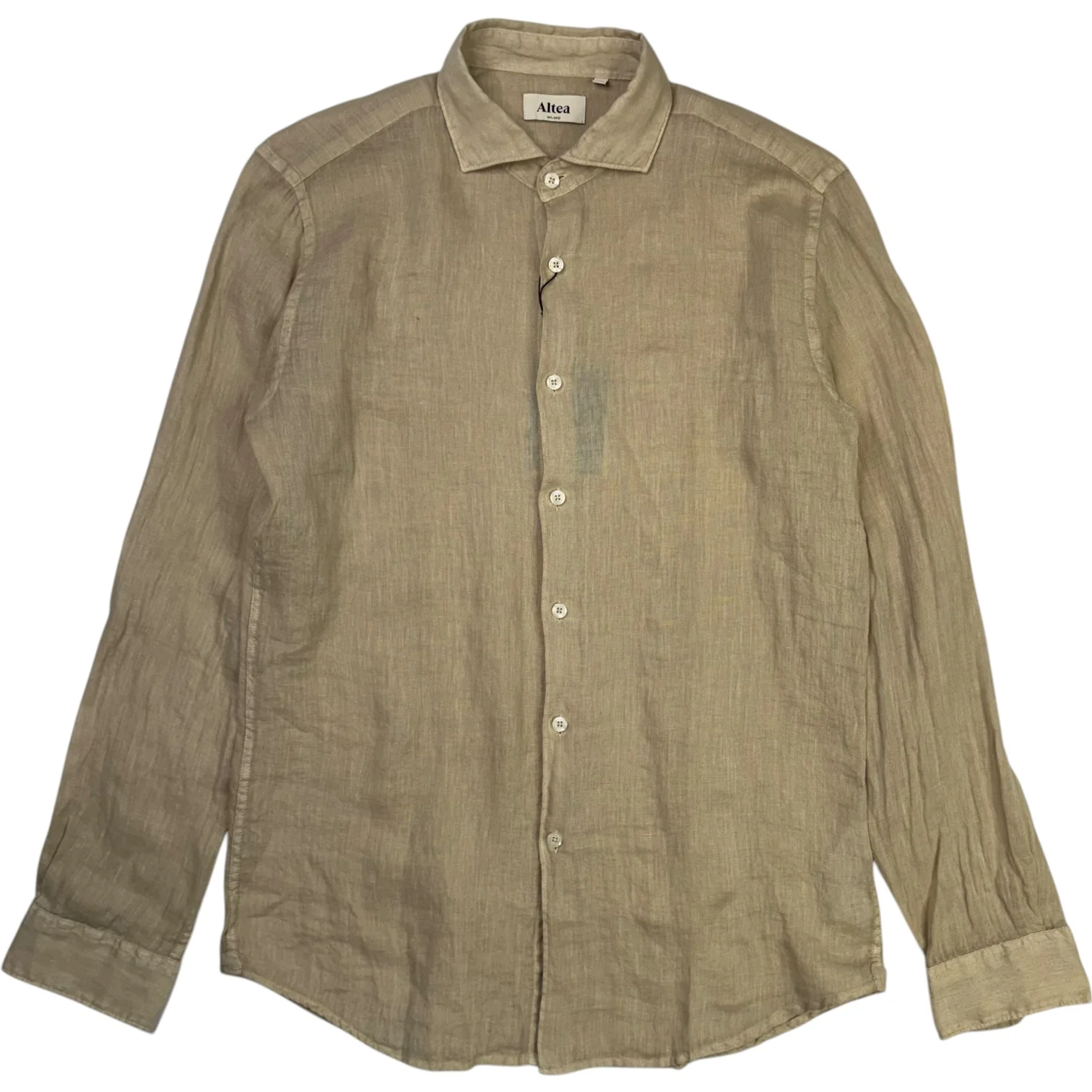 Mercer Linen Shirt Beige - Image 2