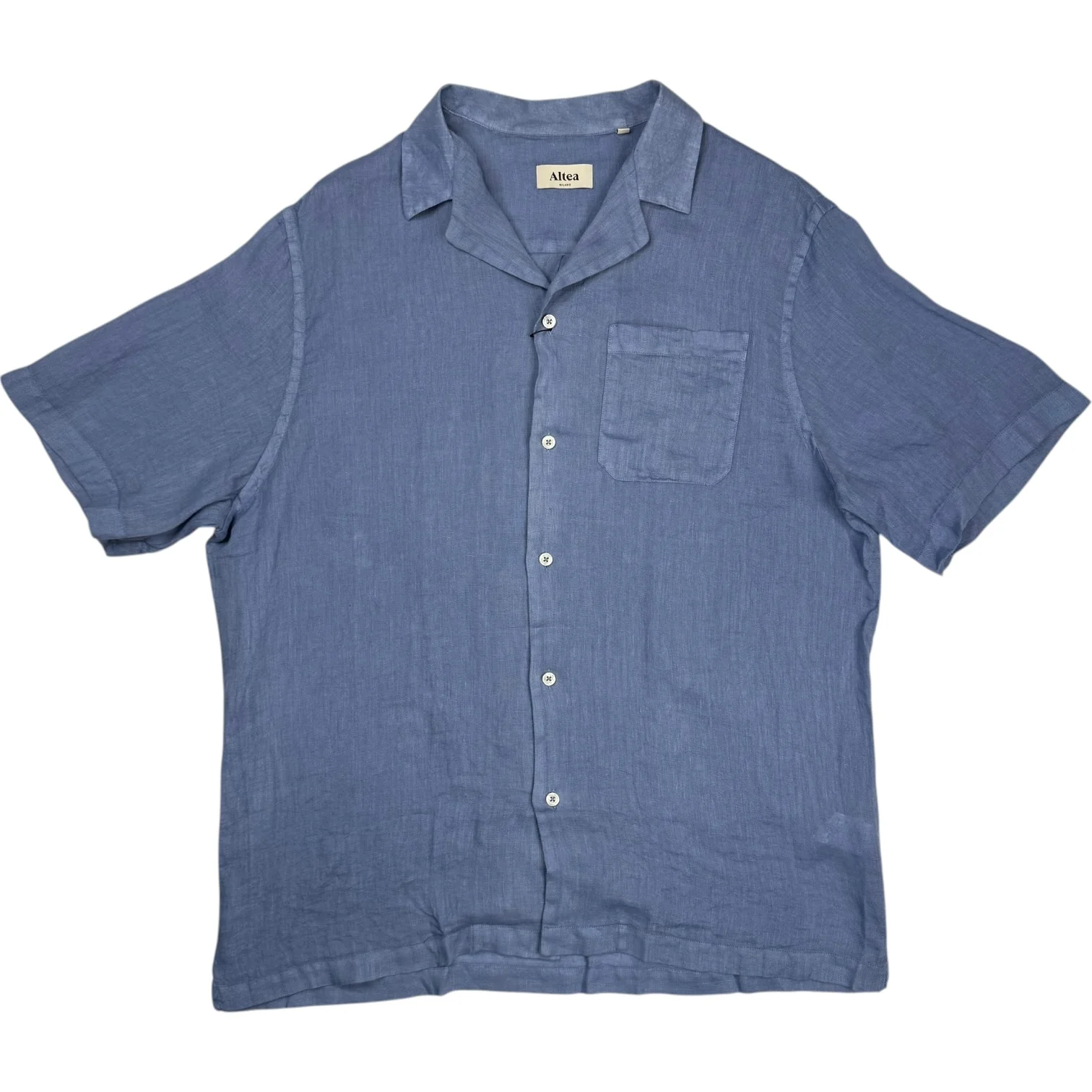 Hadley Short-Sleeve Linen Shirt Sugar Paper