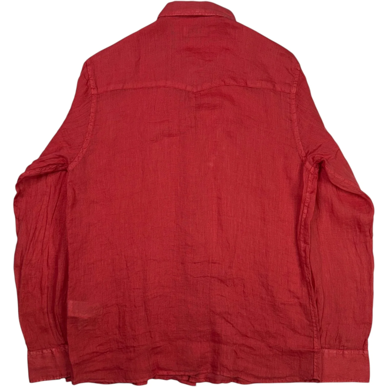 Dallas Linen Overshirt Coral - Image 4