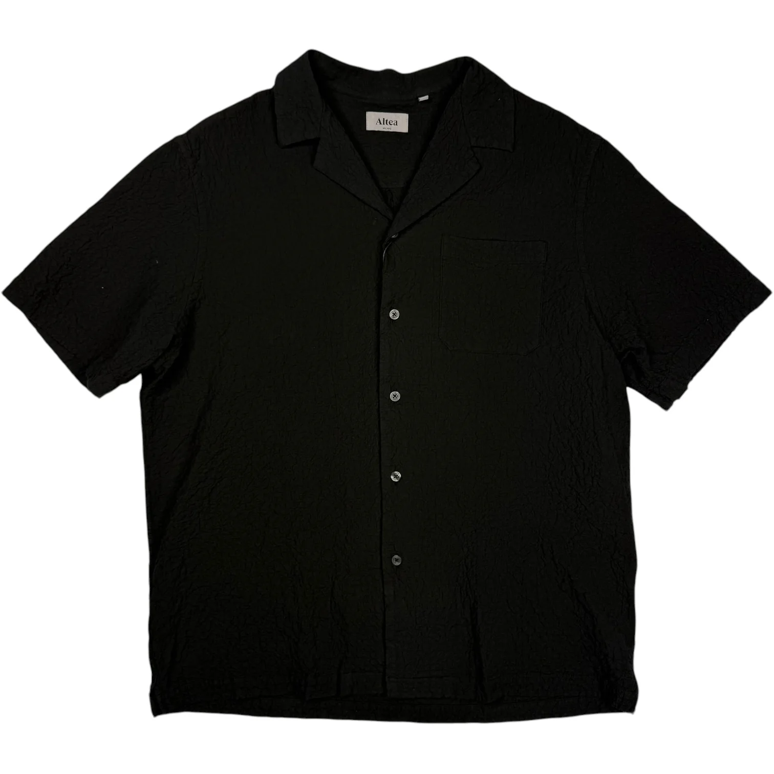 Hadley Seersucker Shirt Black