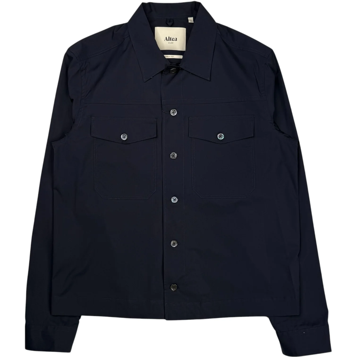 Mitchell Poplin Overshirt Navy