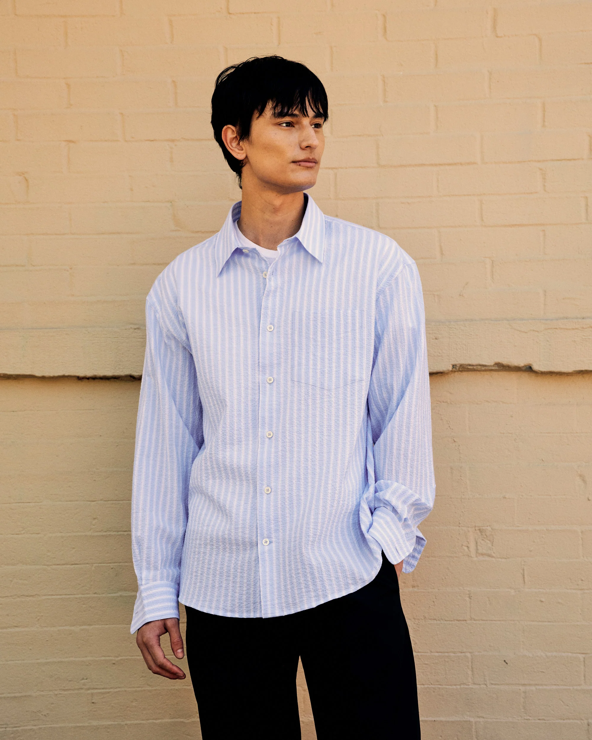 Rod Seersucker Shirt Sugar Paper