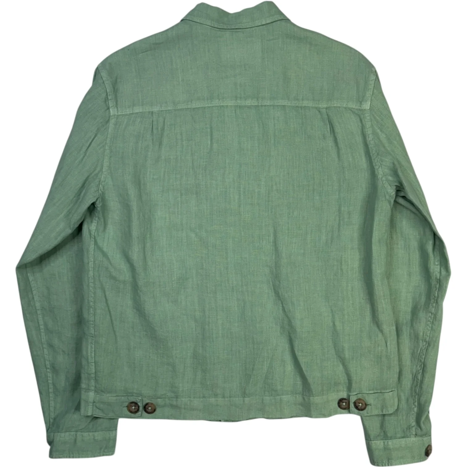 Mitchell Linen Jacket Teal - Image 4