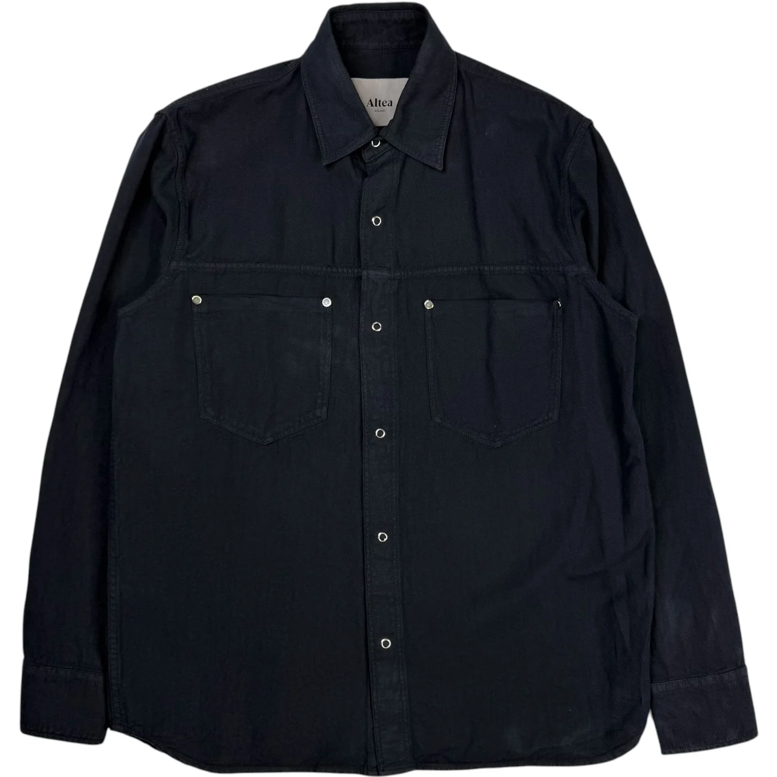 Sandell Cotton-Linen Overshirt Navy - Image 2