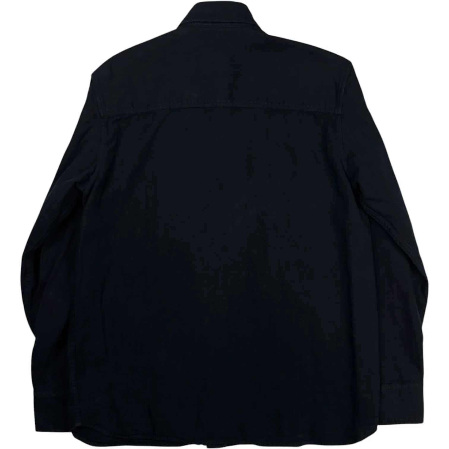 Sandell Cotton-Linen Overshirt Navy - Image 4