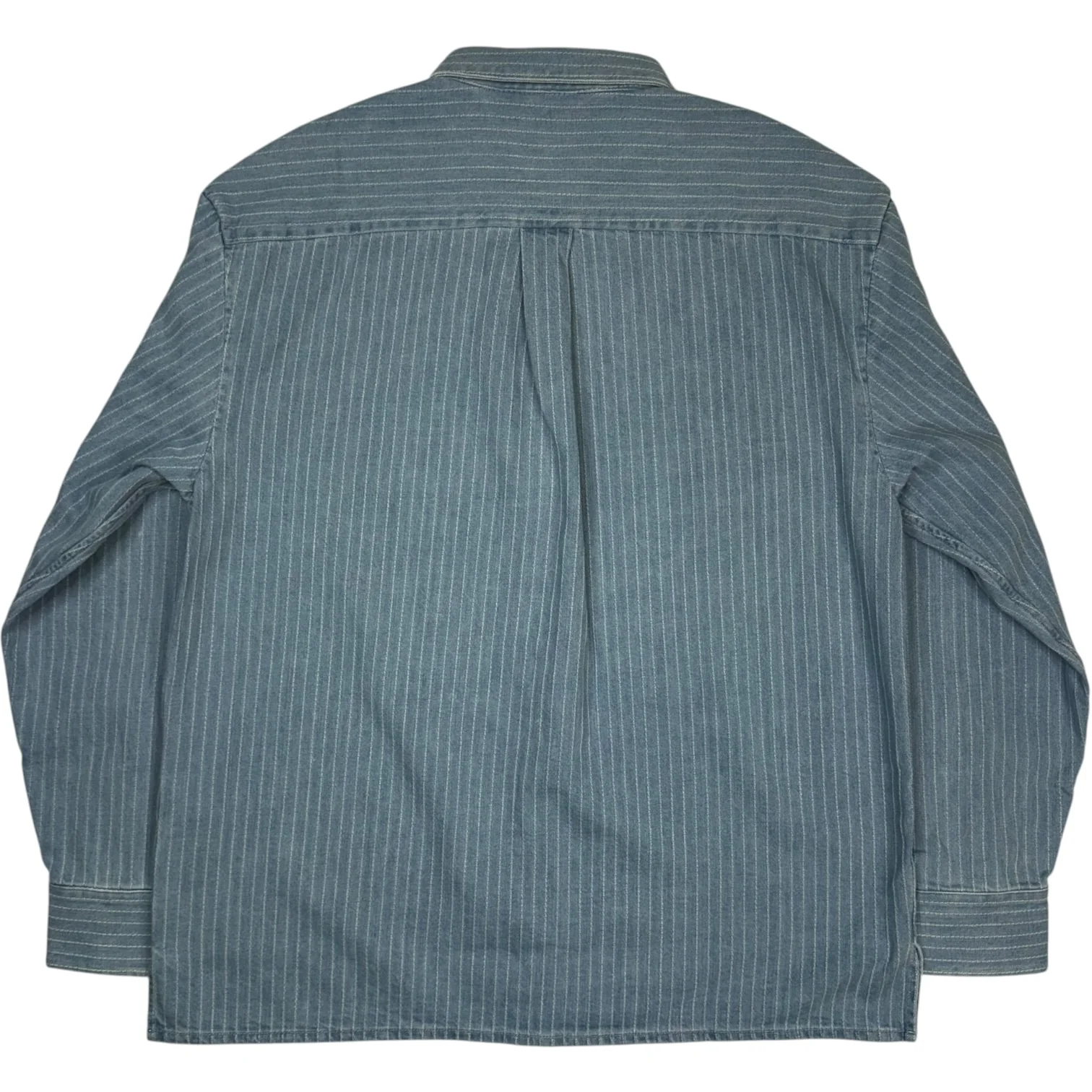 Gusto Shirt Distressed Stripe Denim - Image 2