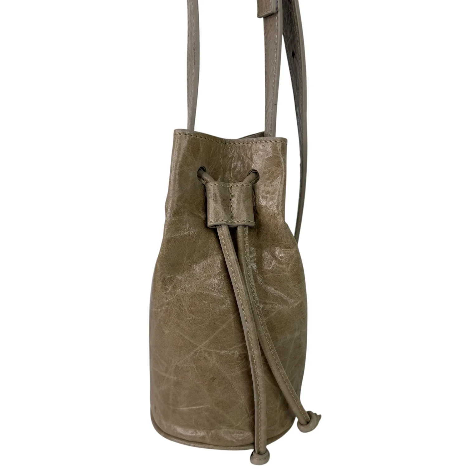 Ndogo Bag Crinkled Sabbia