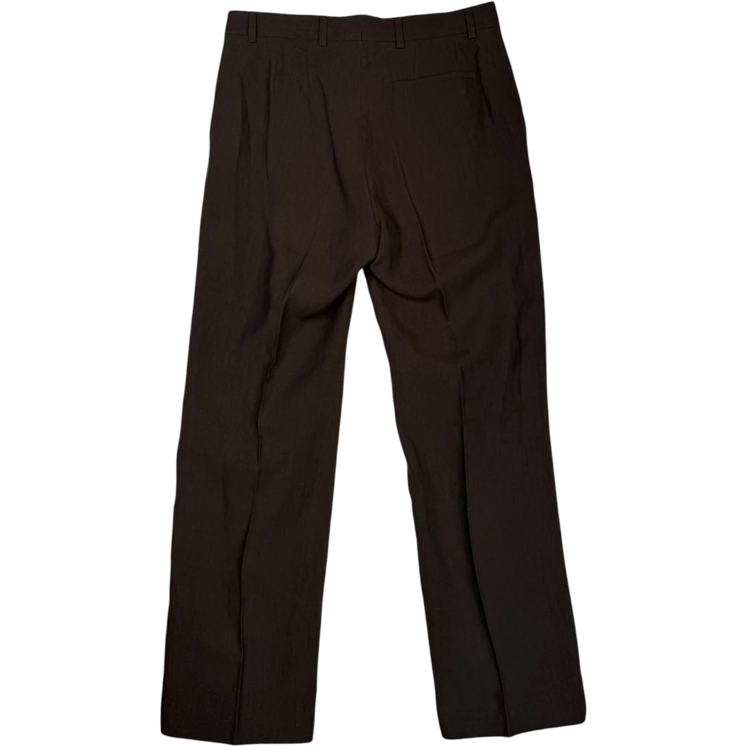Tailored Wide Trousers Burnt Umber - Image 2