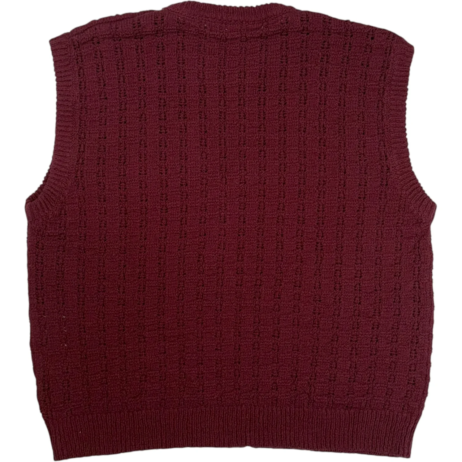 Tembe Knit Vest Aubergine Cotton Boucle - Image 2