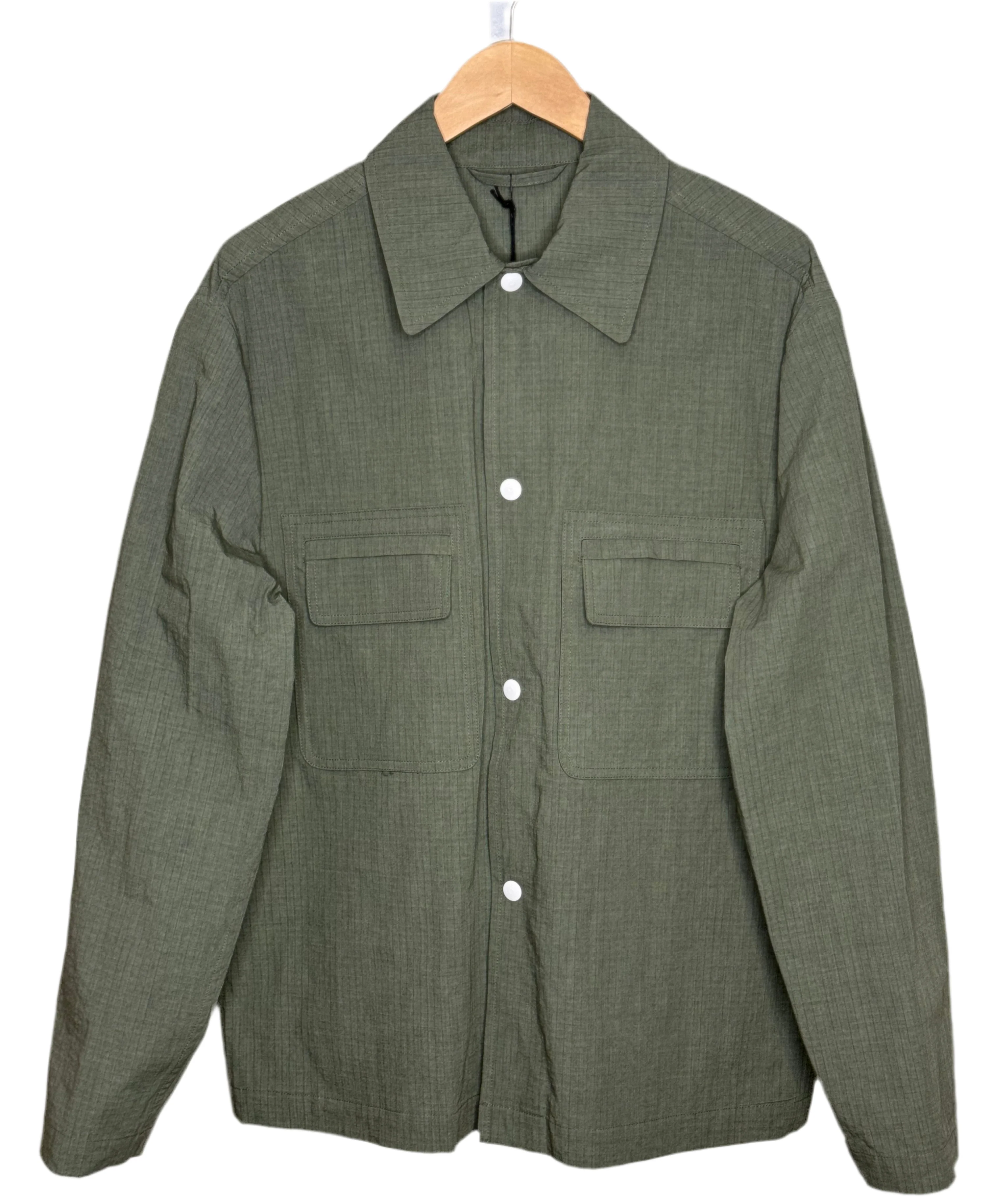 Aabrusco Raincoat Ripstop Snap Buttons Green