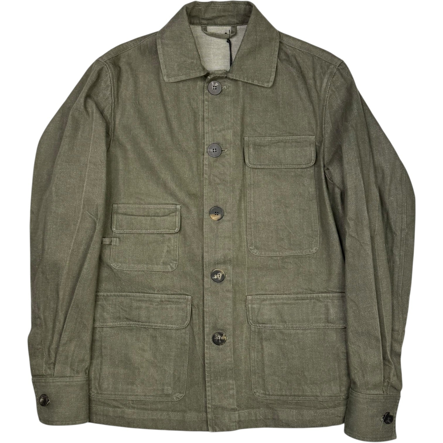 Aakra Patch Pocket Military Green Jacket