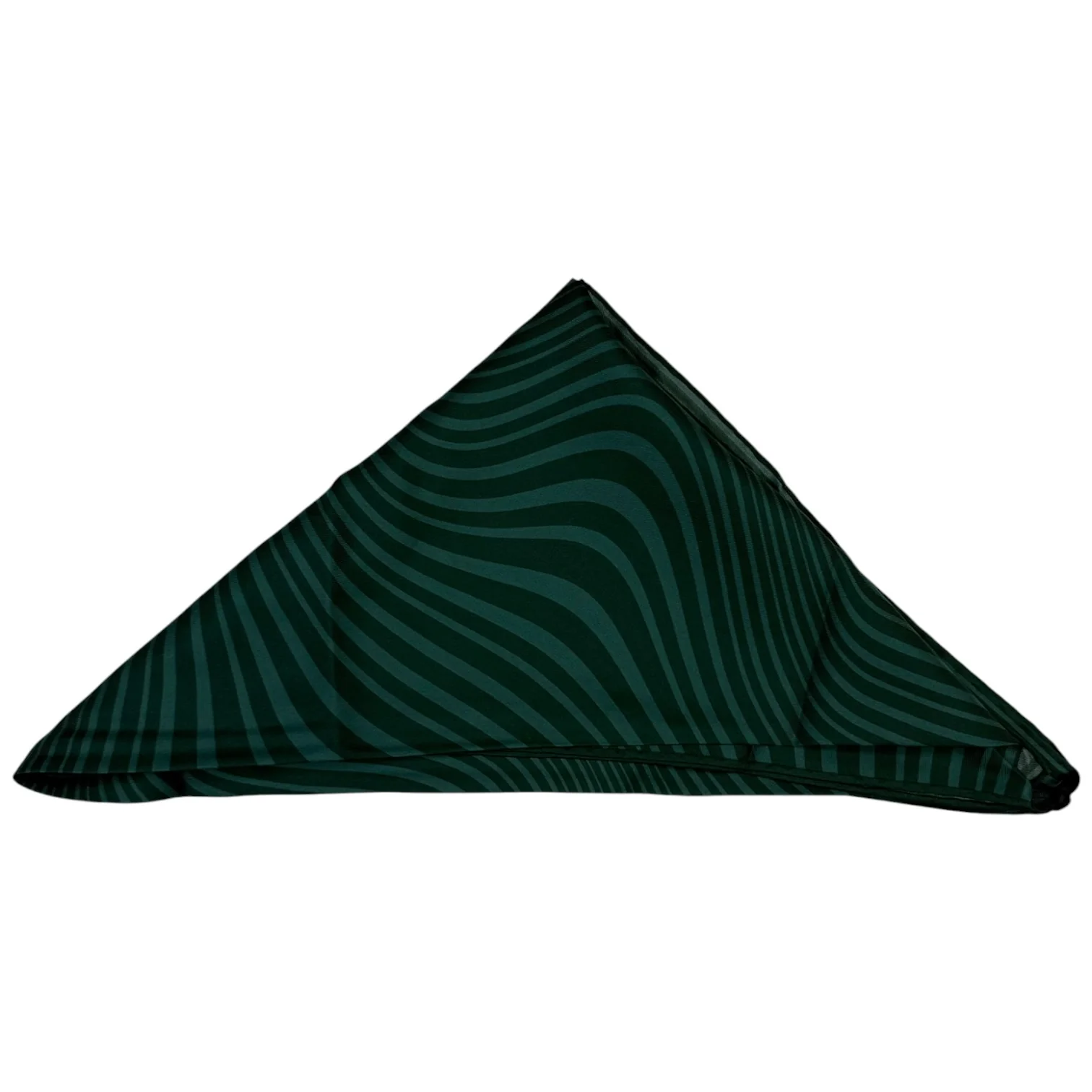 Aalbatro Silk Printed Scarf Green Stripe
