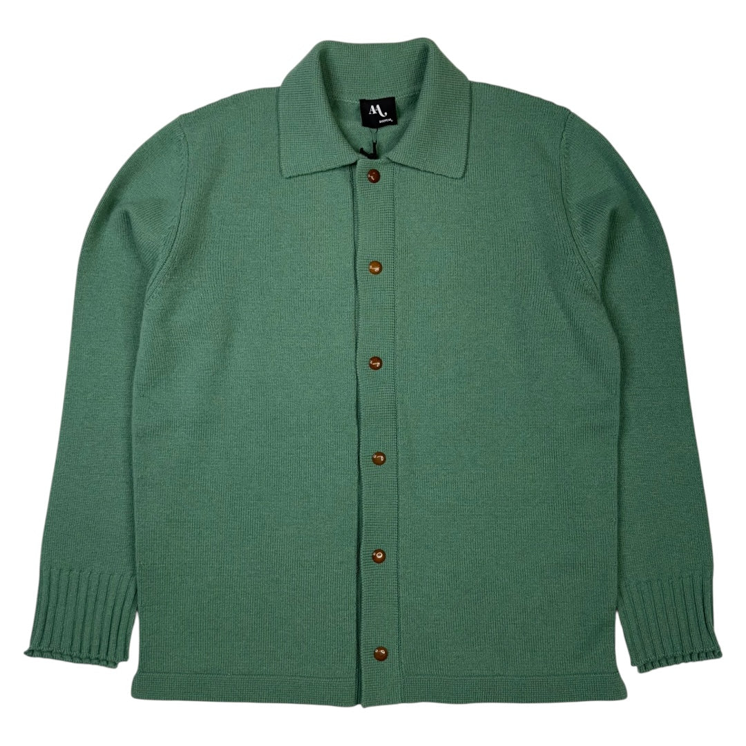 Aamleto Long Sleeve Knit Shirt Green
