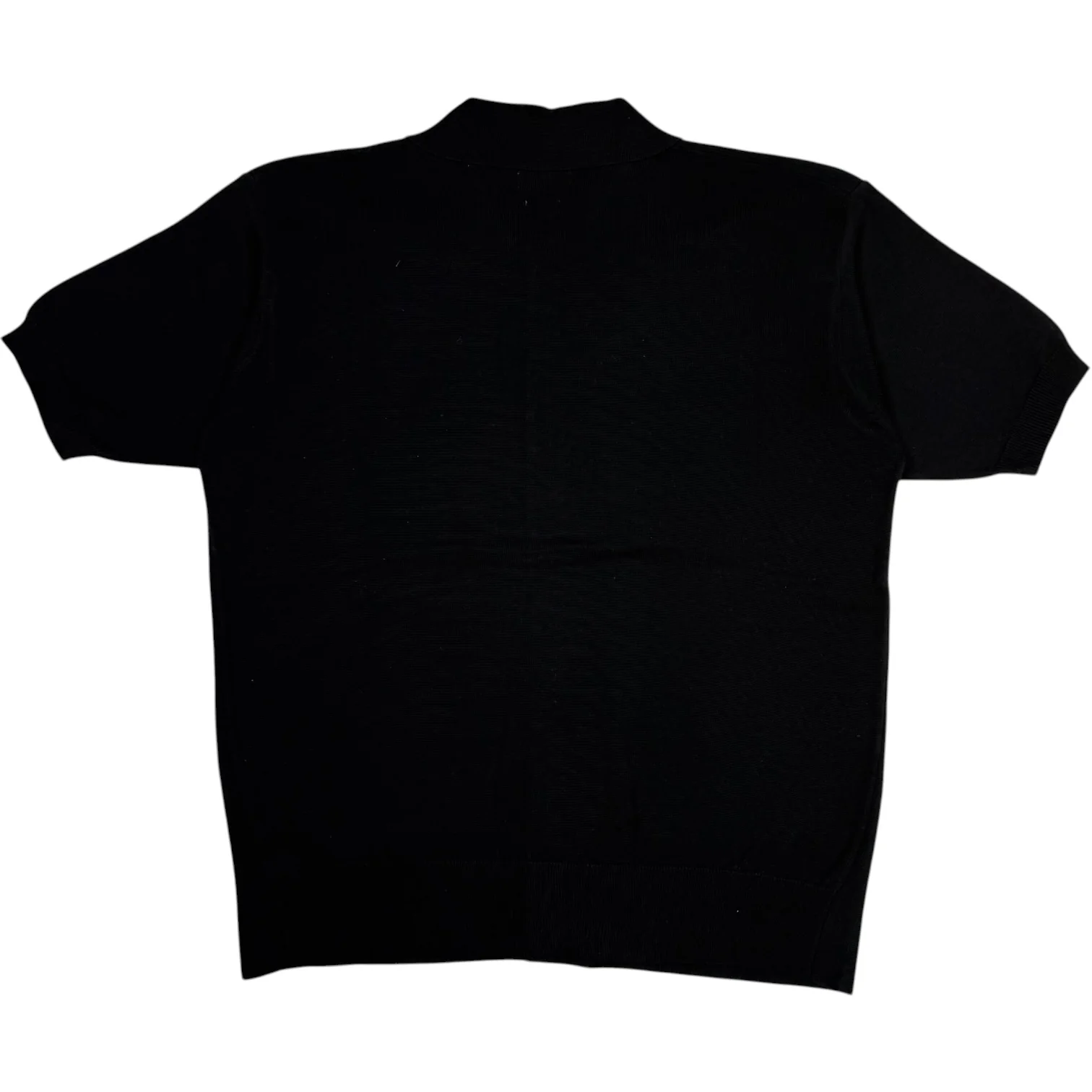 Aars Short Sleeve Knitted Black Shirt - Image 2