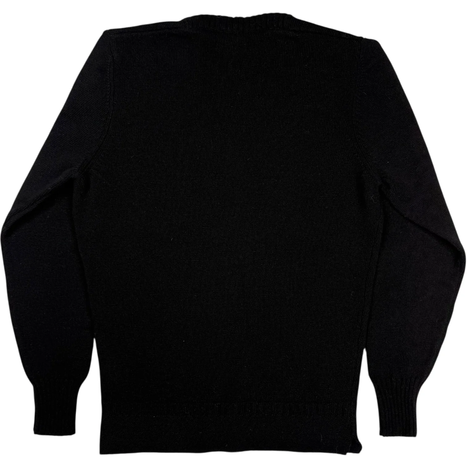 Aarsita Cardigan V Neck Sweater Black Wool - Image 2