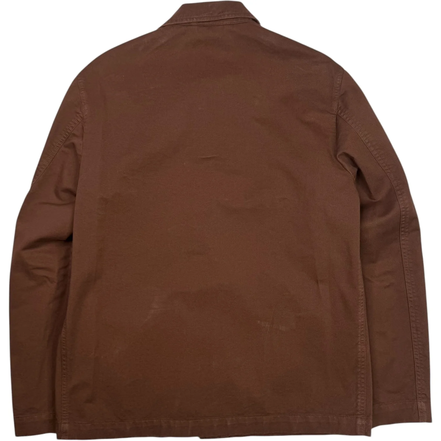Aasti Three Pocket Overshirt Brown Cotton - Image 2