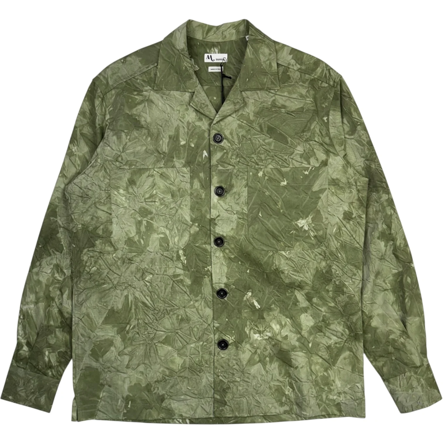 Aabba Cotton Overshirt Olive Green