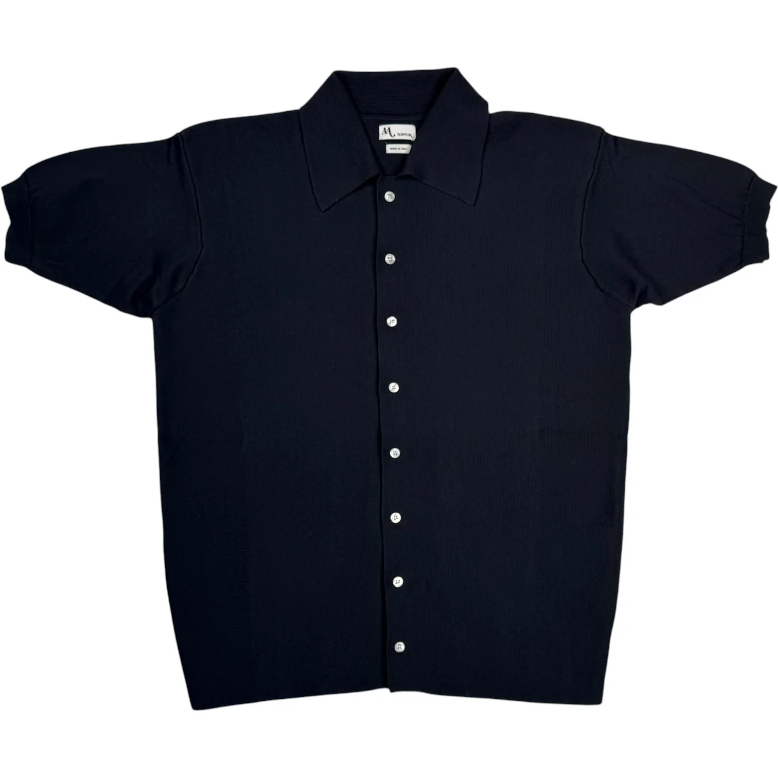 Aars Cotton Knit Shirt Navy
