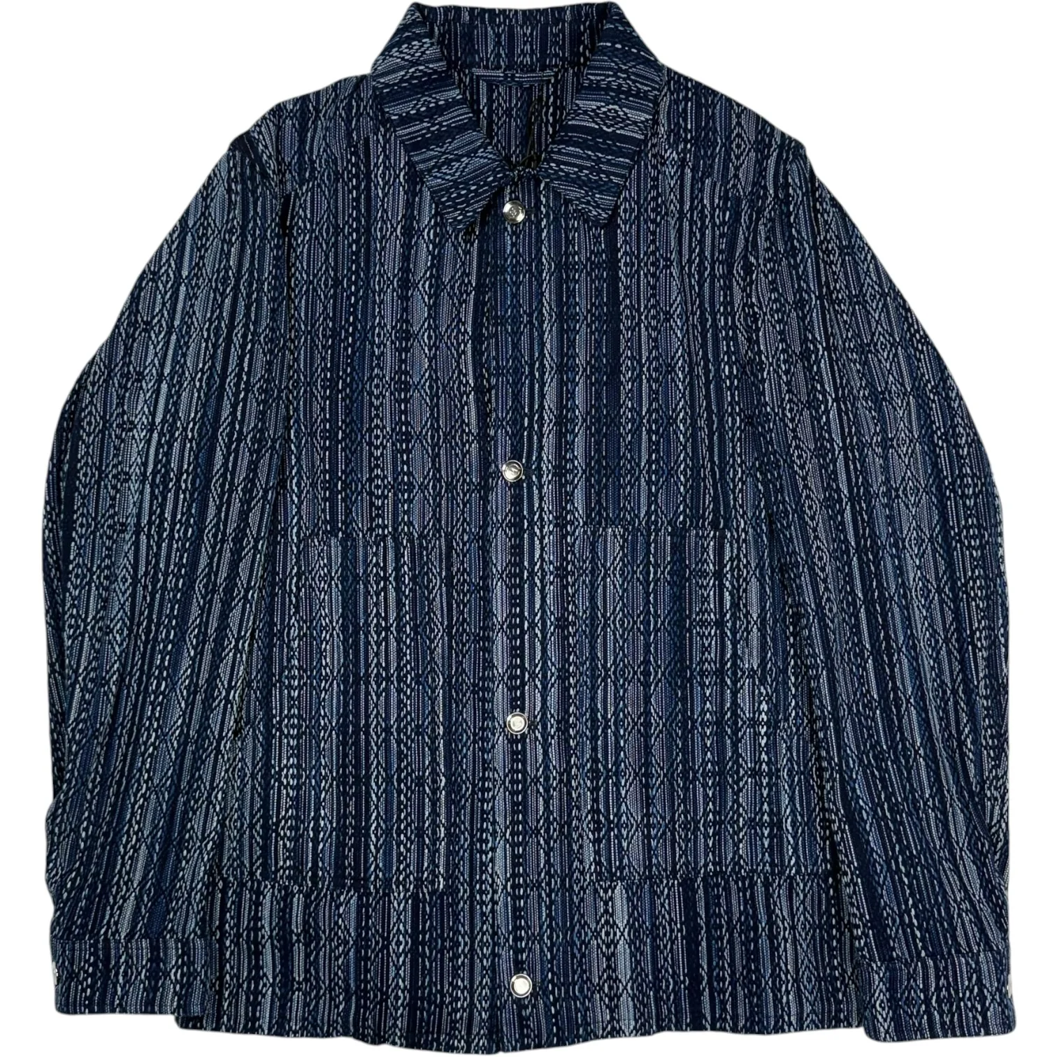Aalofi Cotton Jerkin Dark Indigo & Cream