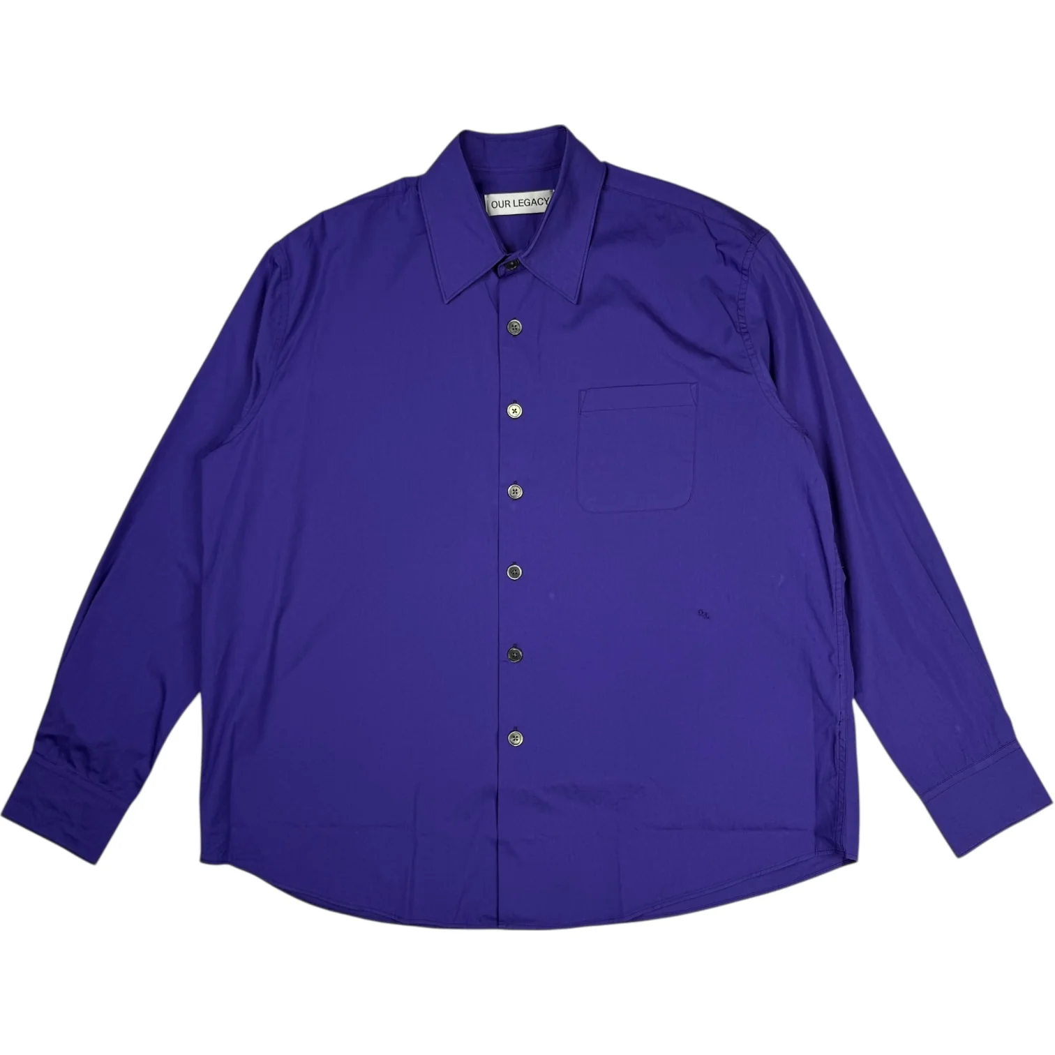 Above Shirt Deep Blue Super Poplin - Image 2