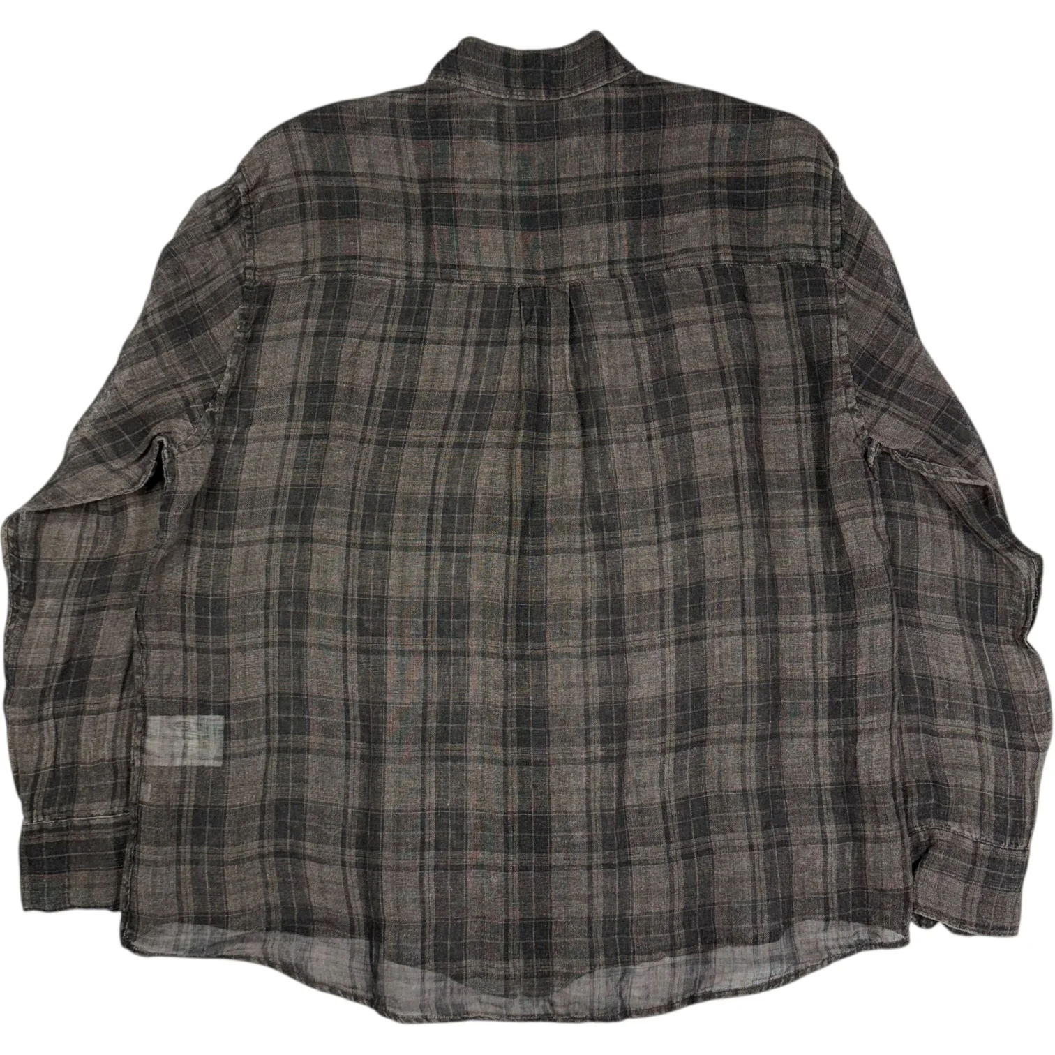 Above Shirt Penumbra Check Sheercoat Linen - Image 3