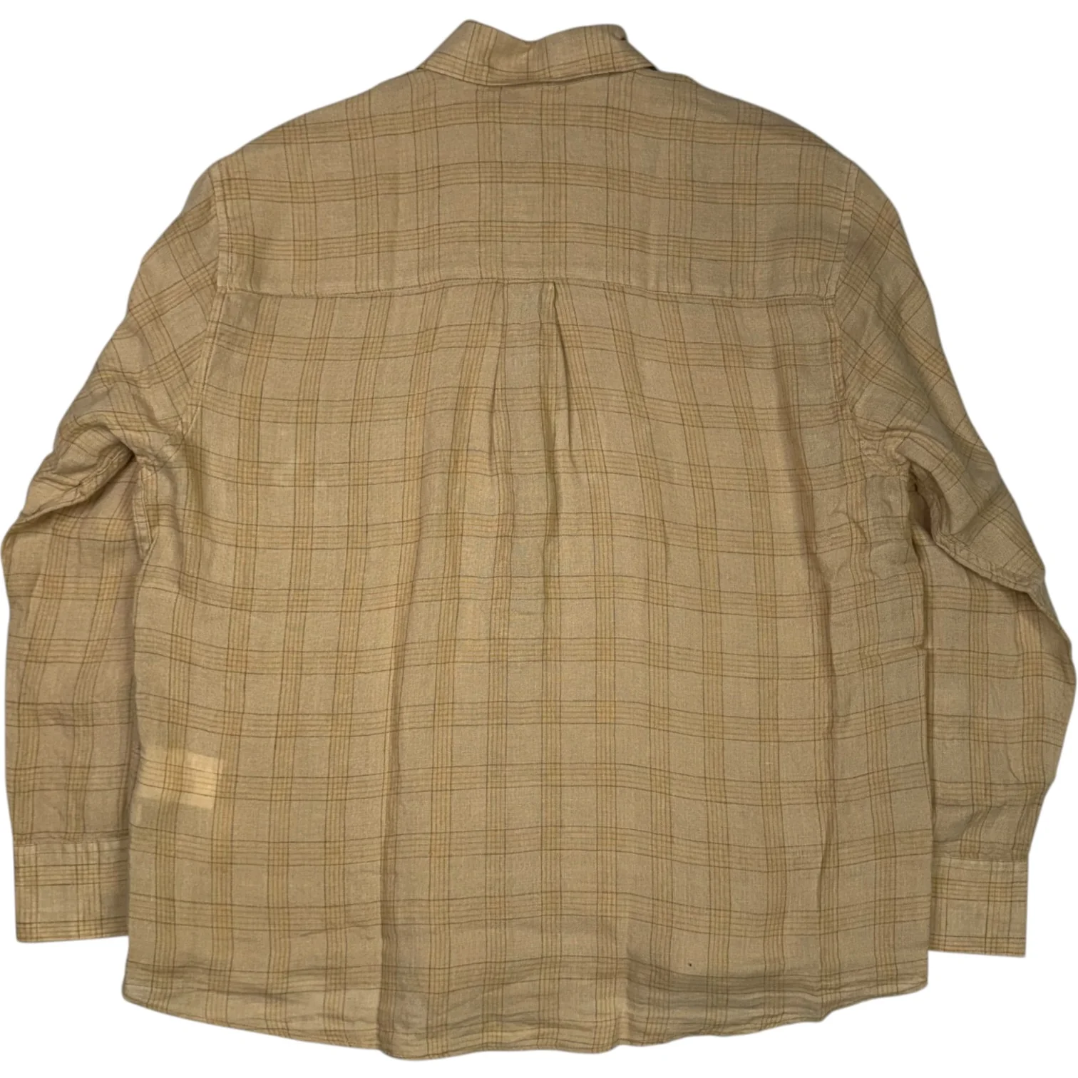 Above Shirt Vacay Check Gauze Linen - Image 2