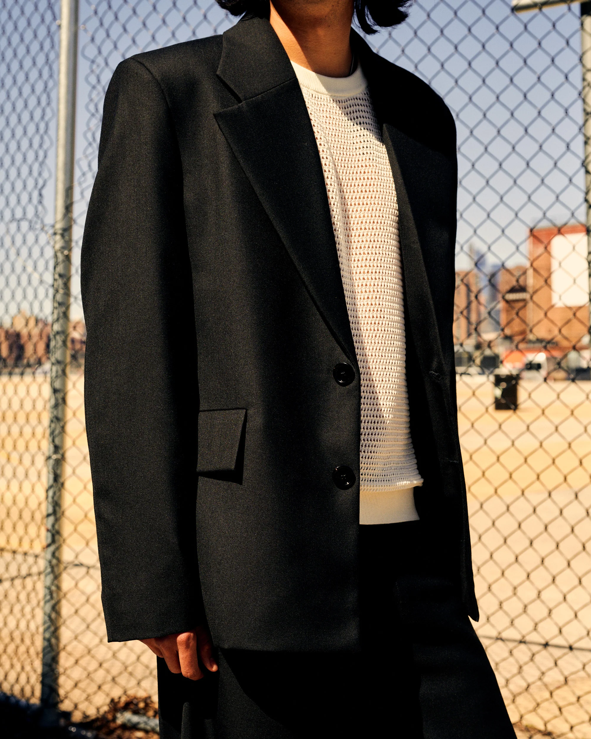 Amare Blazer Fine Black Wool - Image 4
