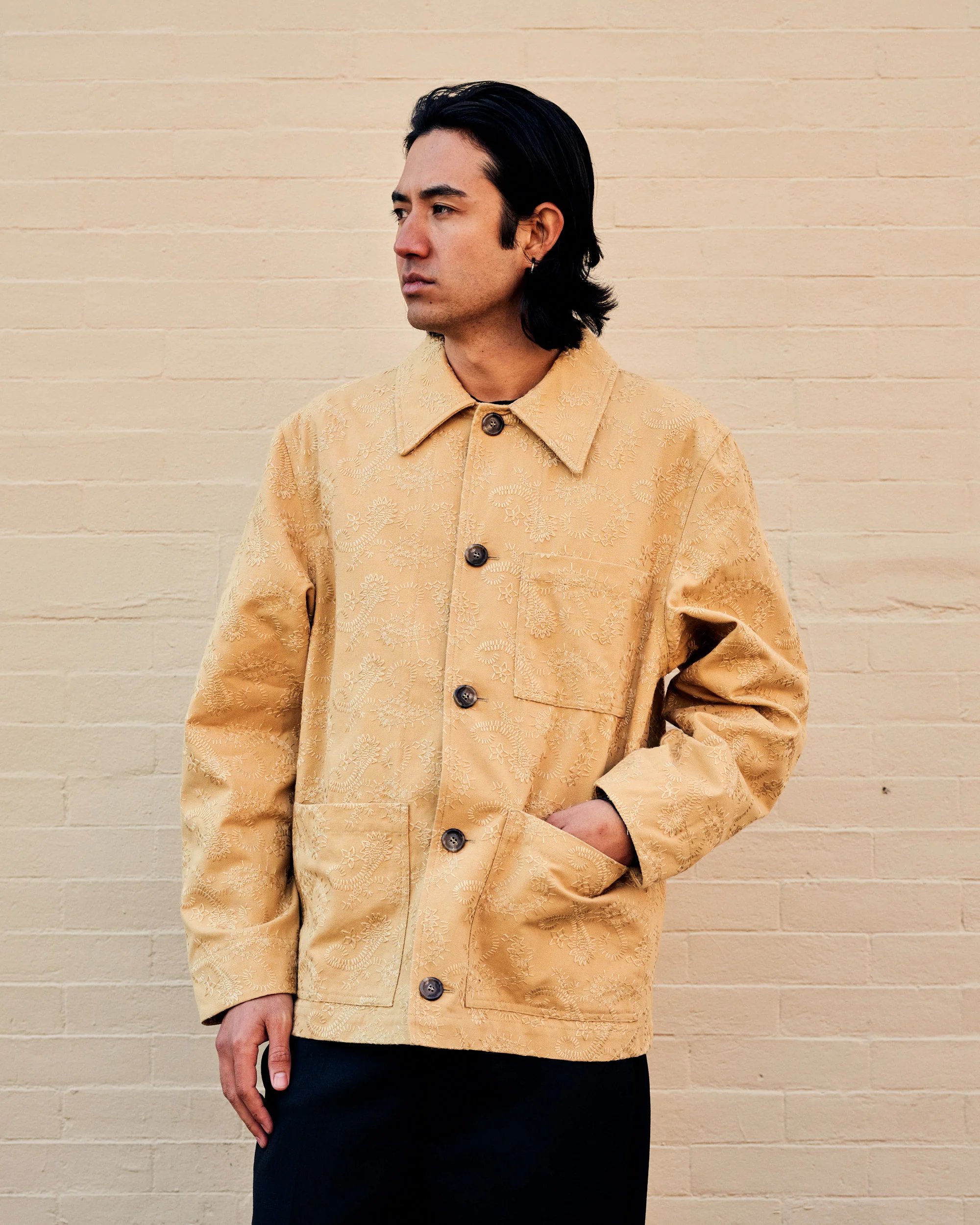 Amari Embroidered Sand Painters Jacket Cotton - Image 2