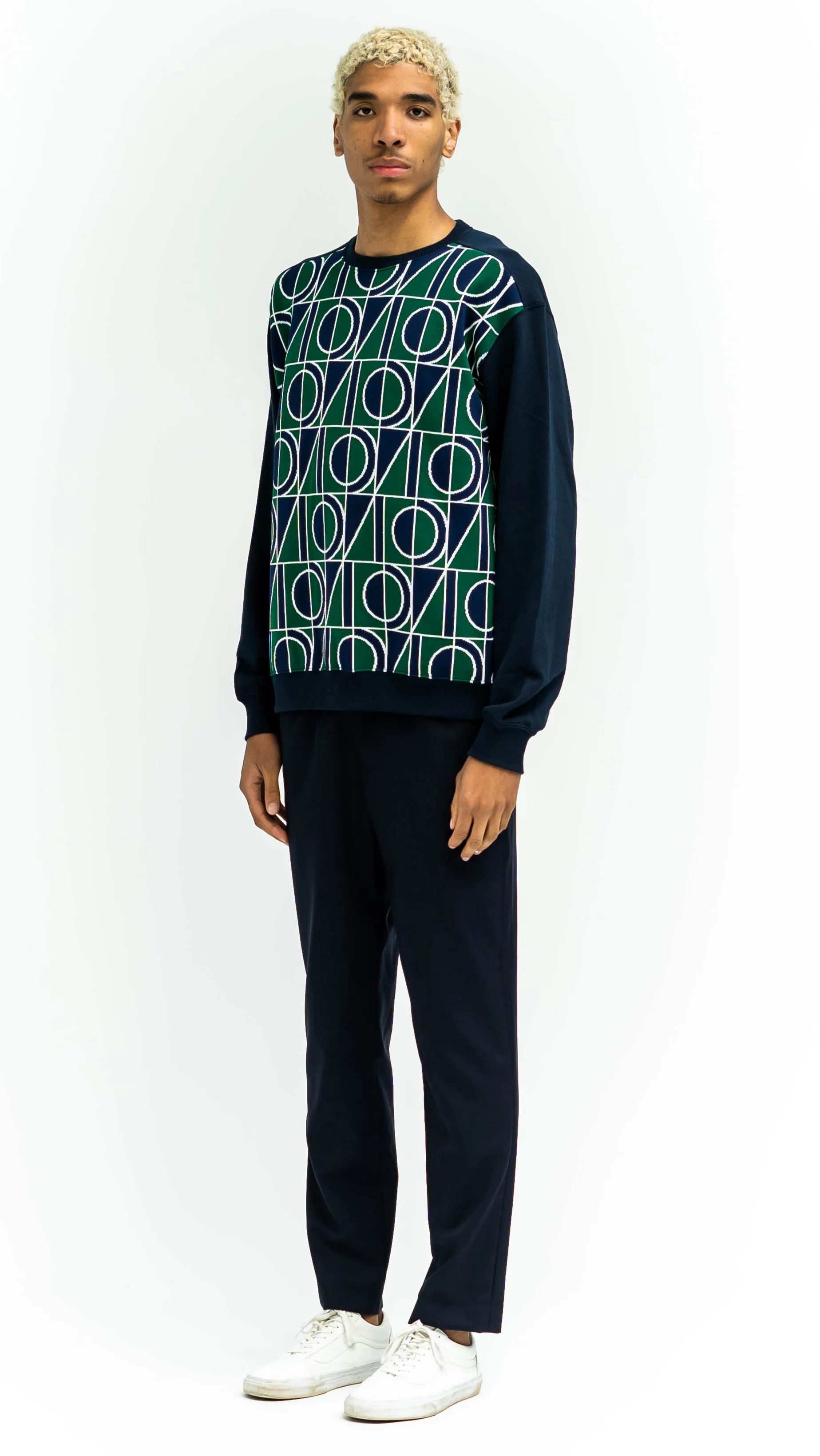 Anniversary Jacquard Crewneck Sweatshirt Cotton - Image 3
