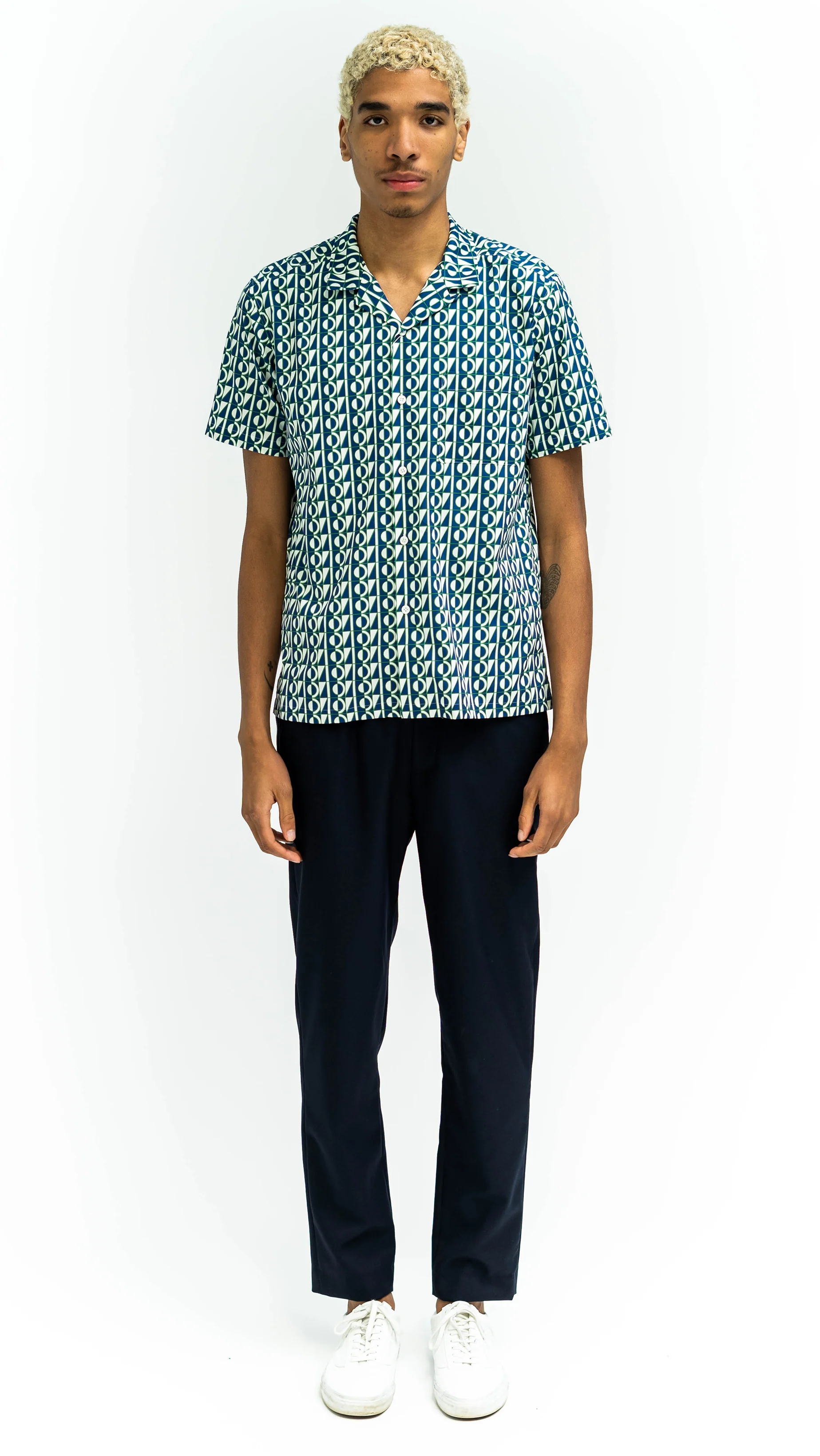 Anniversary Short Sleeve Camp Collar Shirt - Image 3