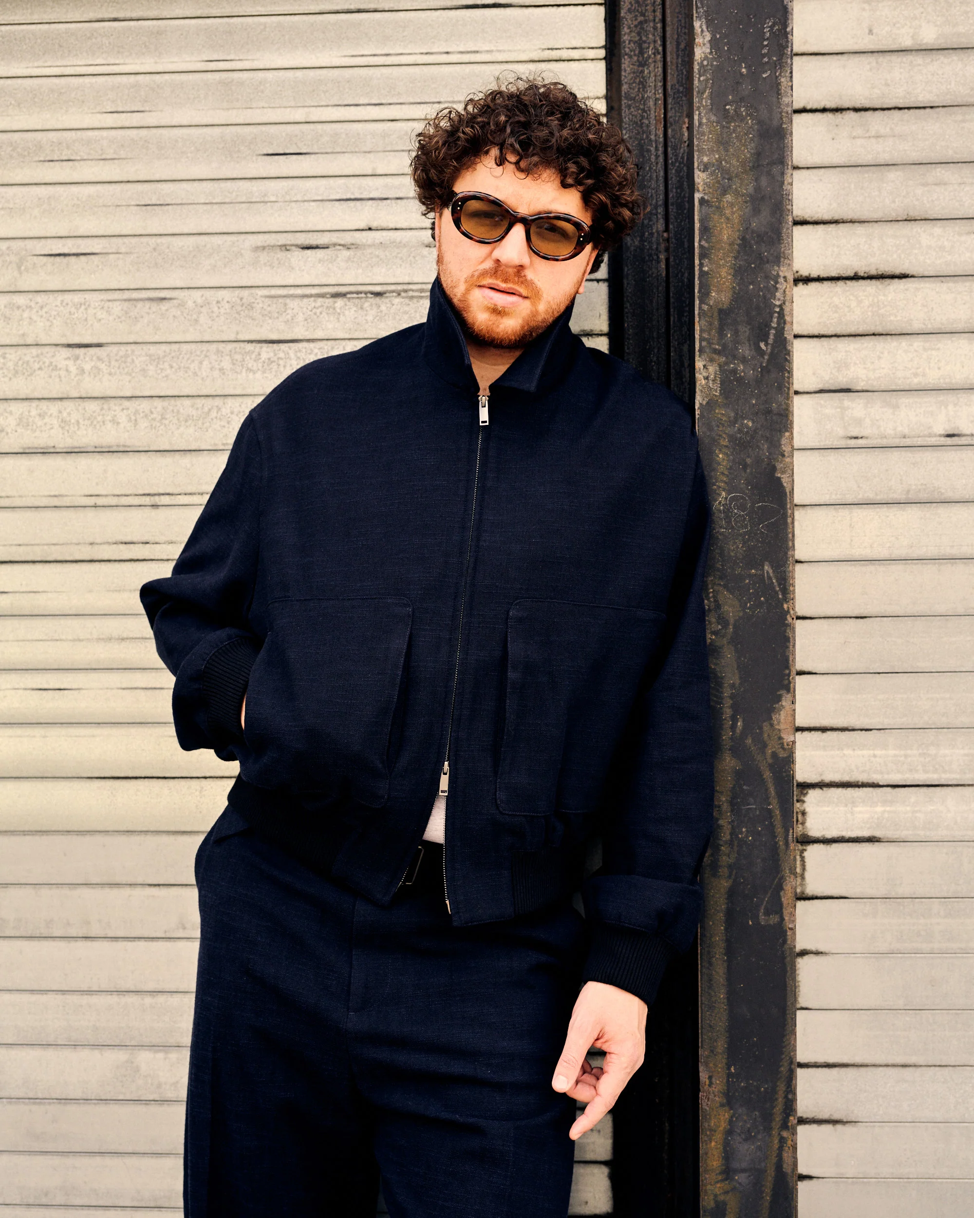 Ares Wool Cotton Slub Ink Jacket - Image 5