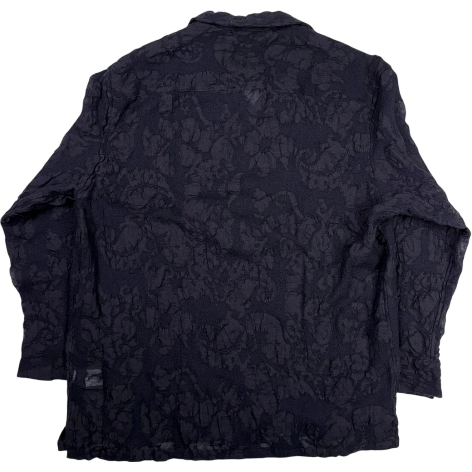 Ario Wool Shirt Navy Black - Image 2