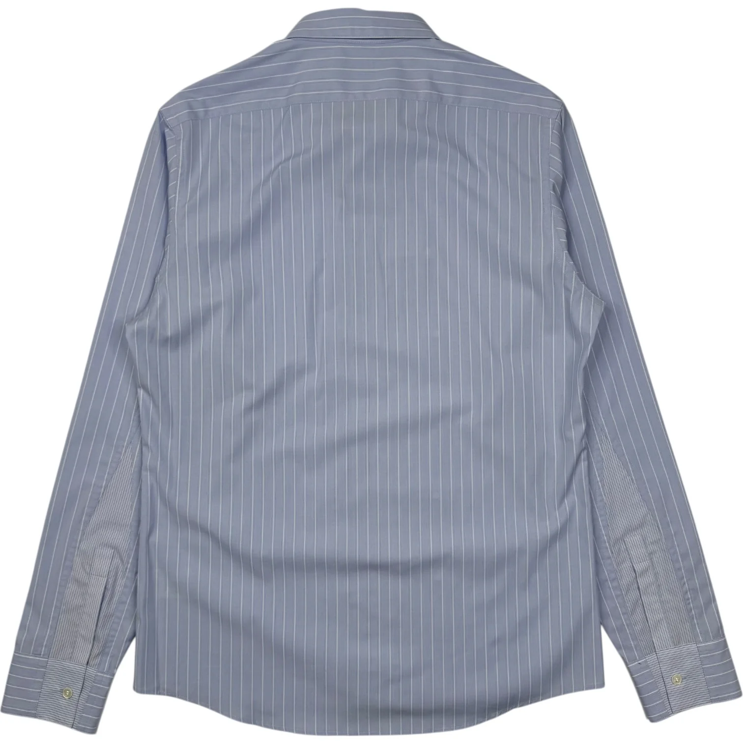 Asymmetrical Light Blue Button Front Shirt - Image 3