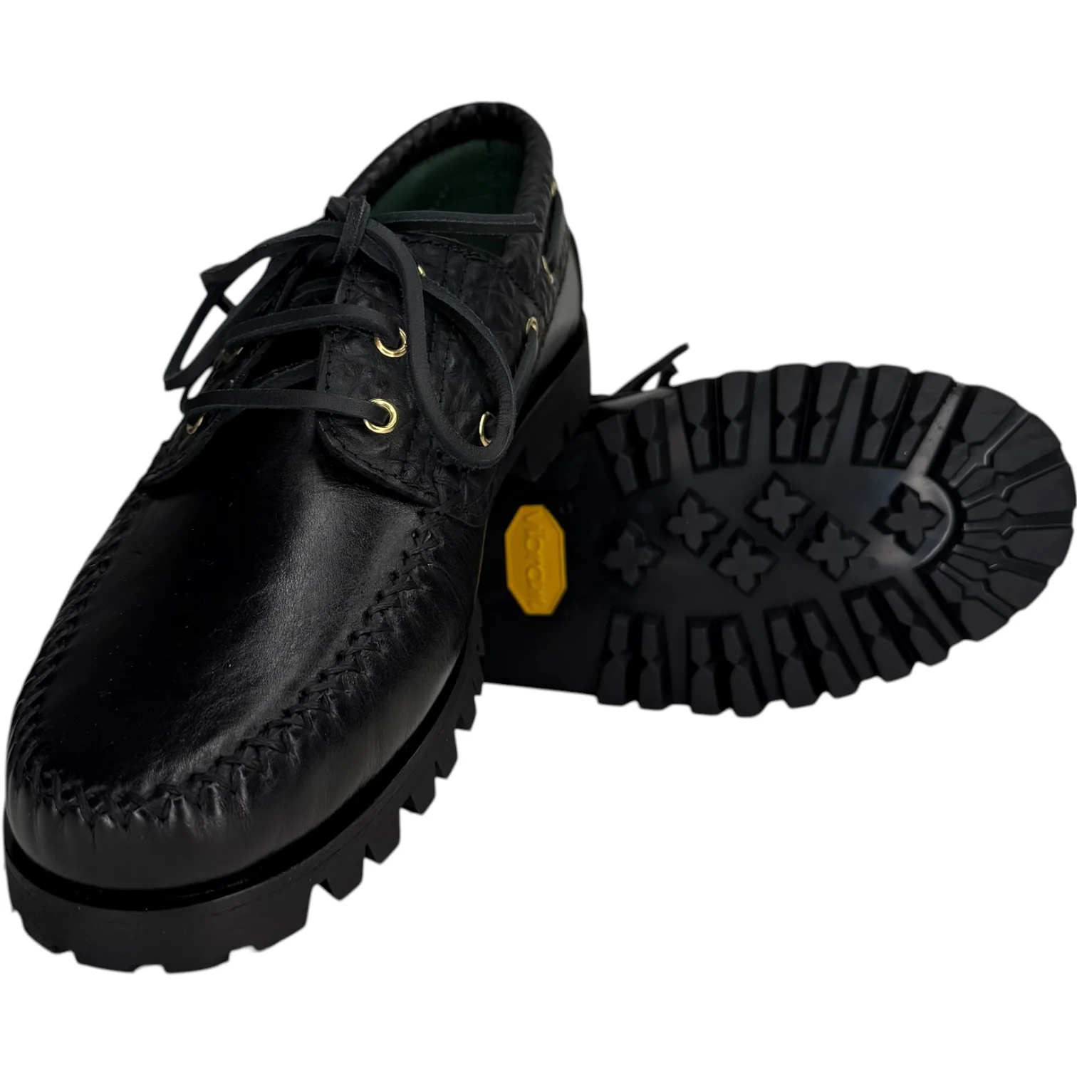 Aztec Boat Shoe Black Croco - Image 3