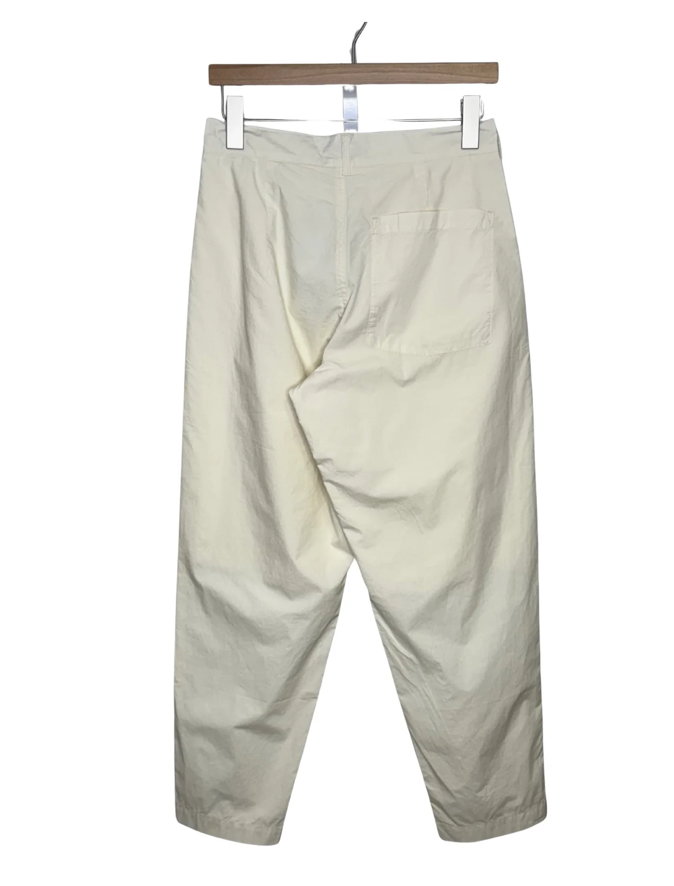 Babe Ruth Trouser Garment Dyed Cotton Poplin Off White - Image 2
