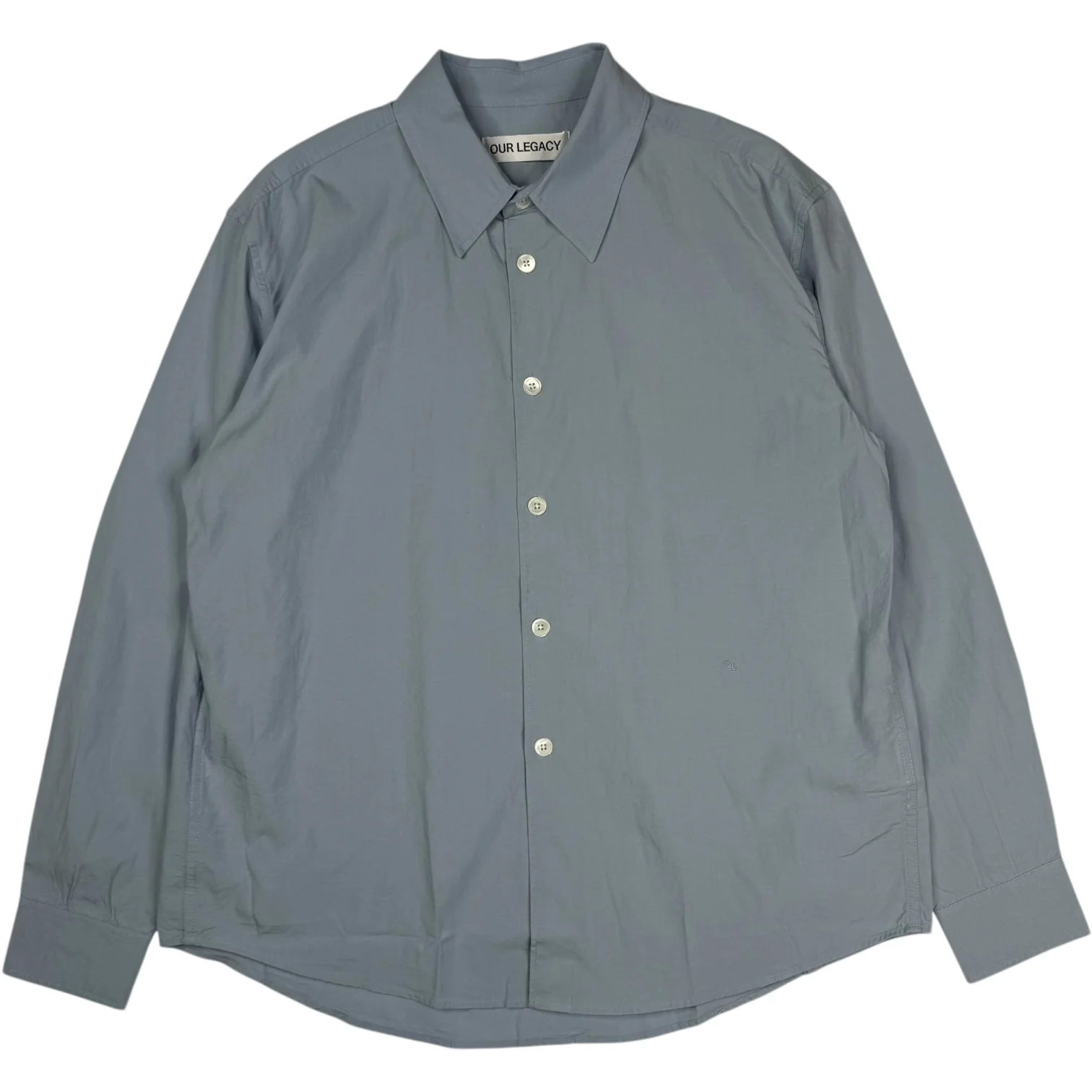 Beyond Shirt Powder Blue Liquid Poplin - Image 2