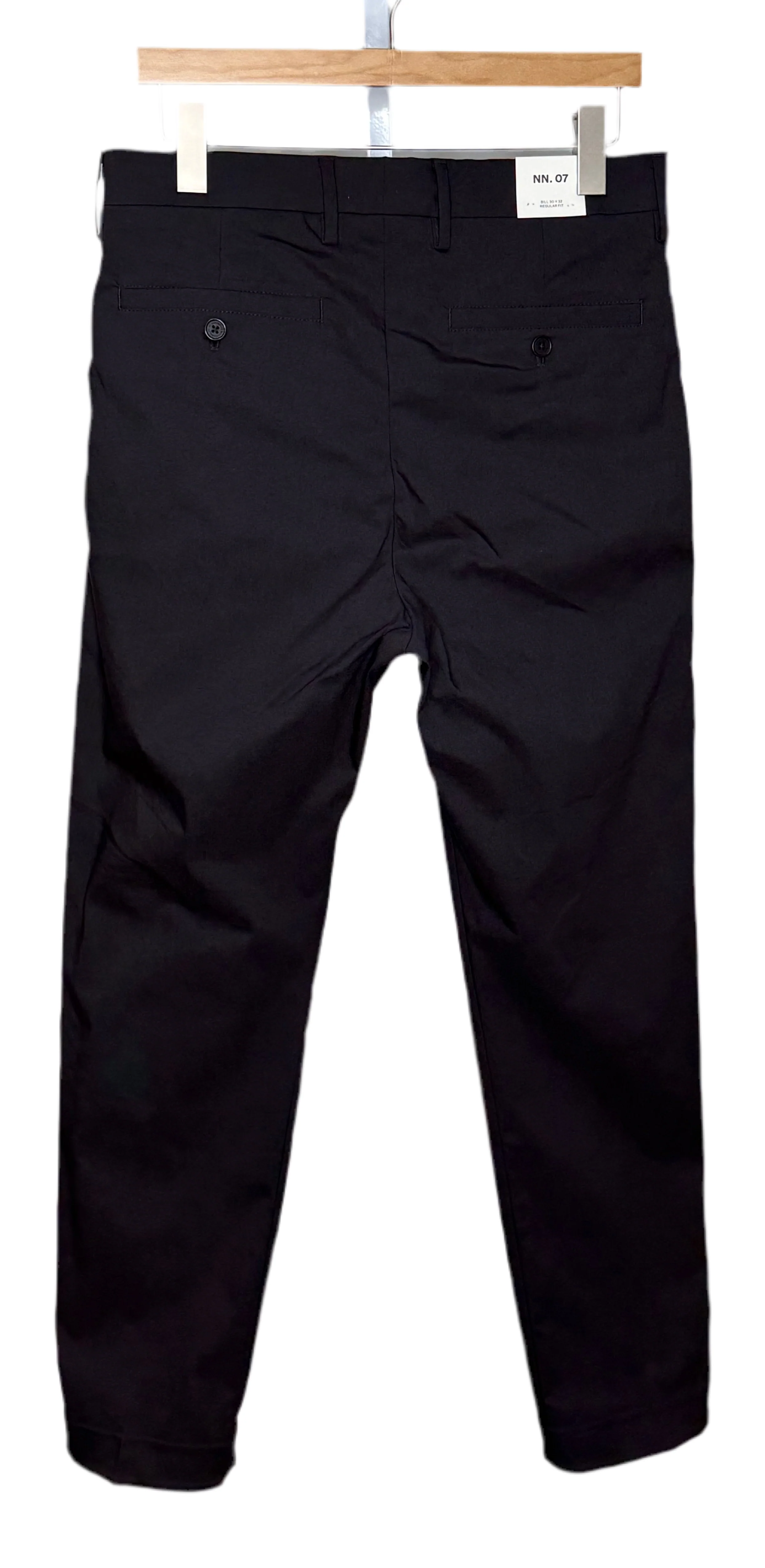 Bill Pant Black Cotton Polyester Blend - Image 2