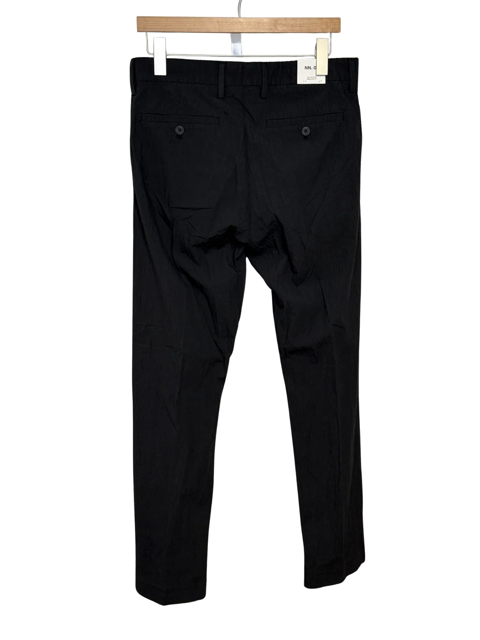 Bill Pant Black Organic Cotton Blend - Image 2