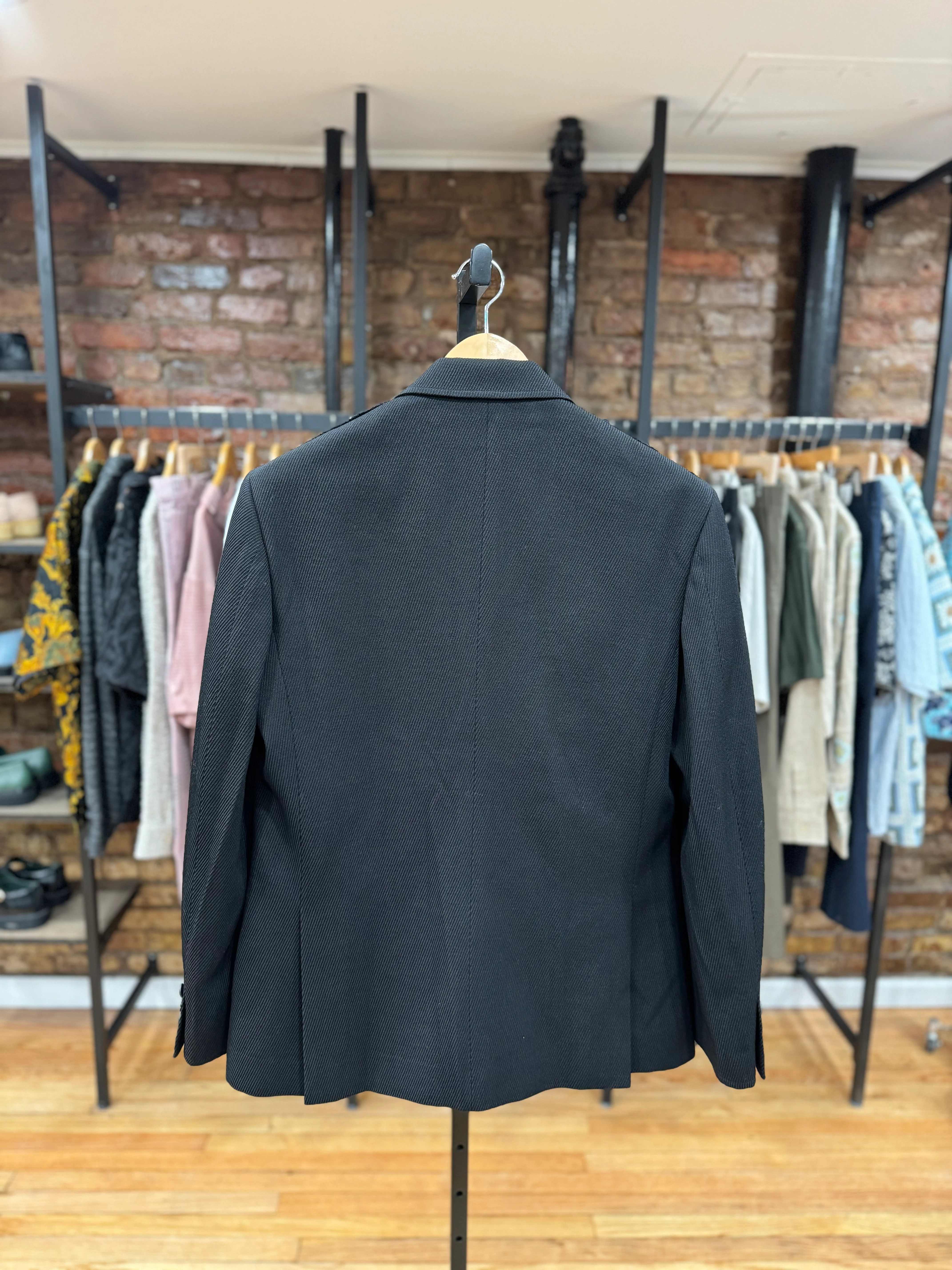 Black Hampton Wool Jacket - Image 2