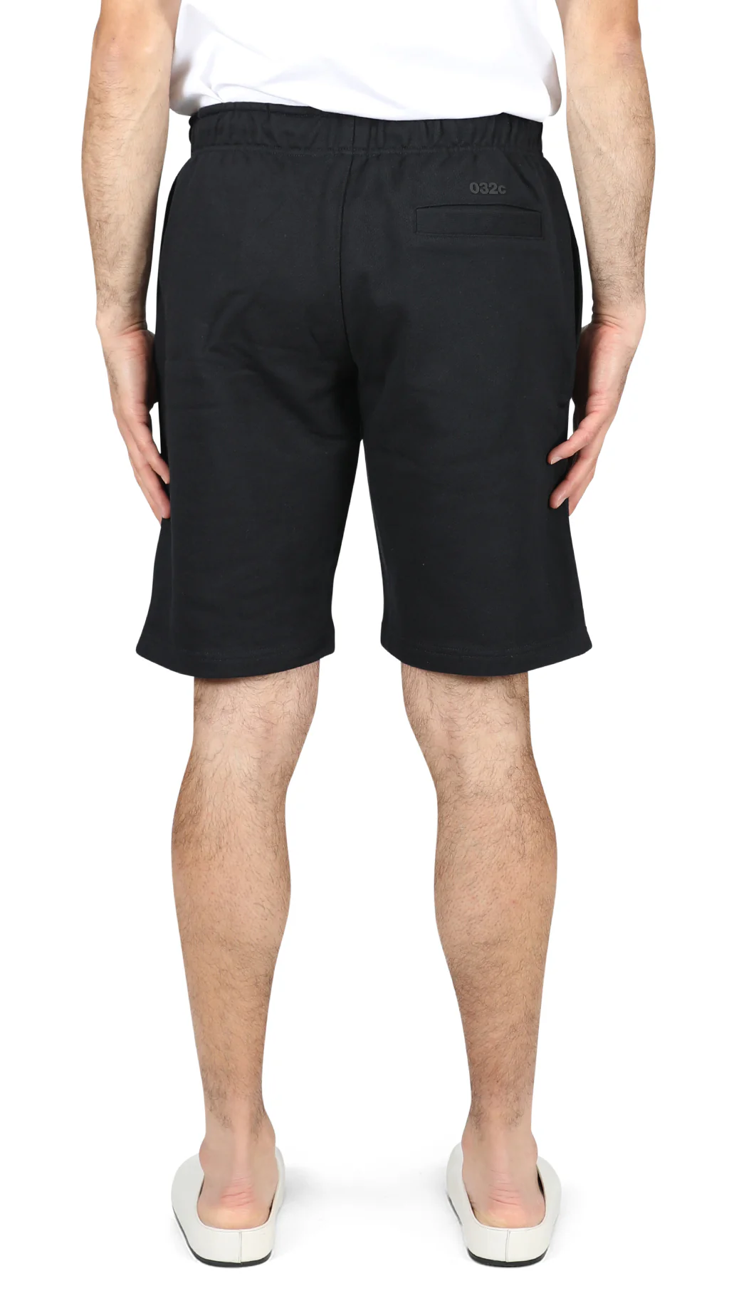 Black Knit Sweatshorts - Image 3