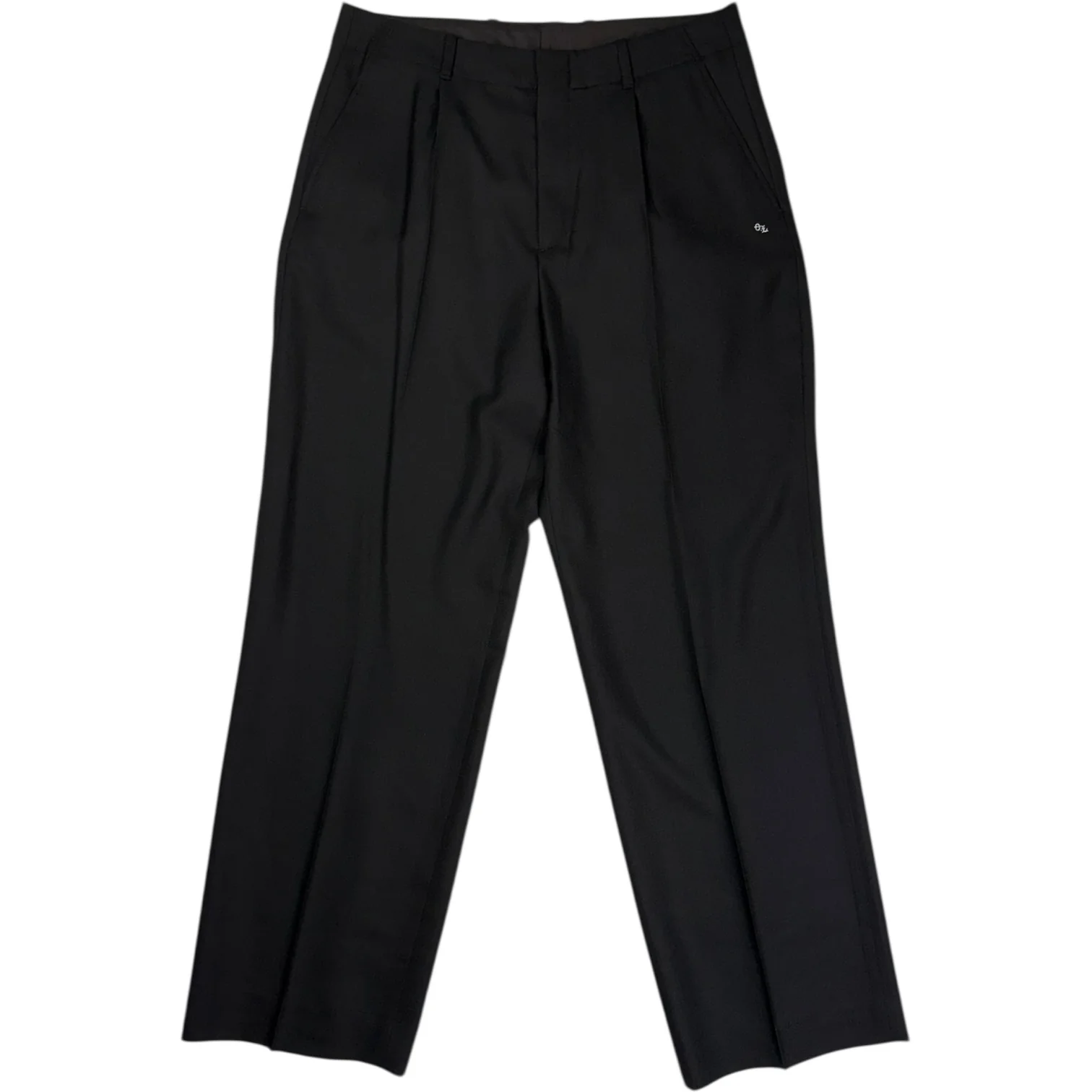 Borrowed Chino Black Panama Wool