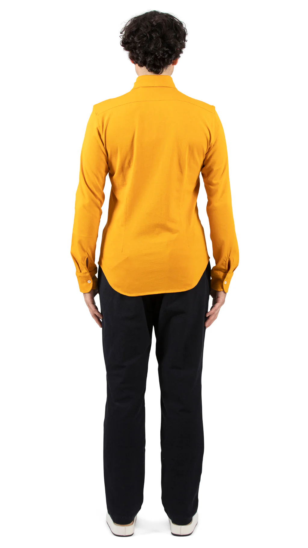 Button Front Jersey Shirt Gold - Image 4
