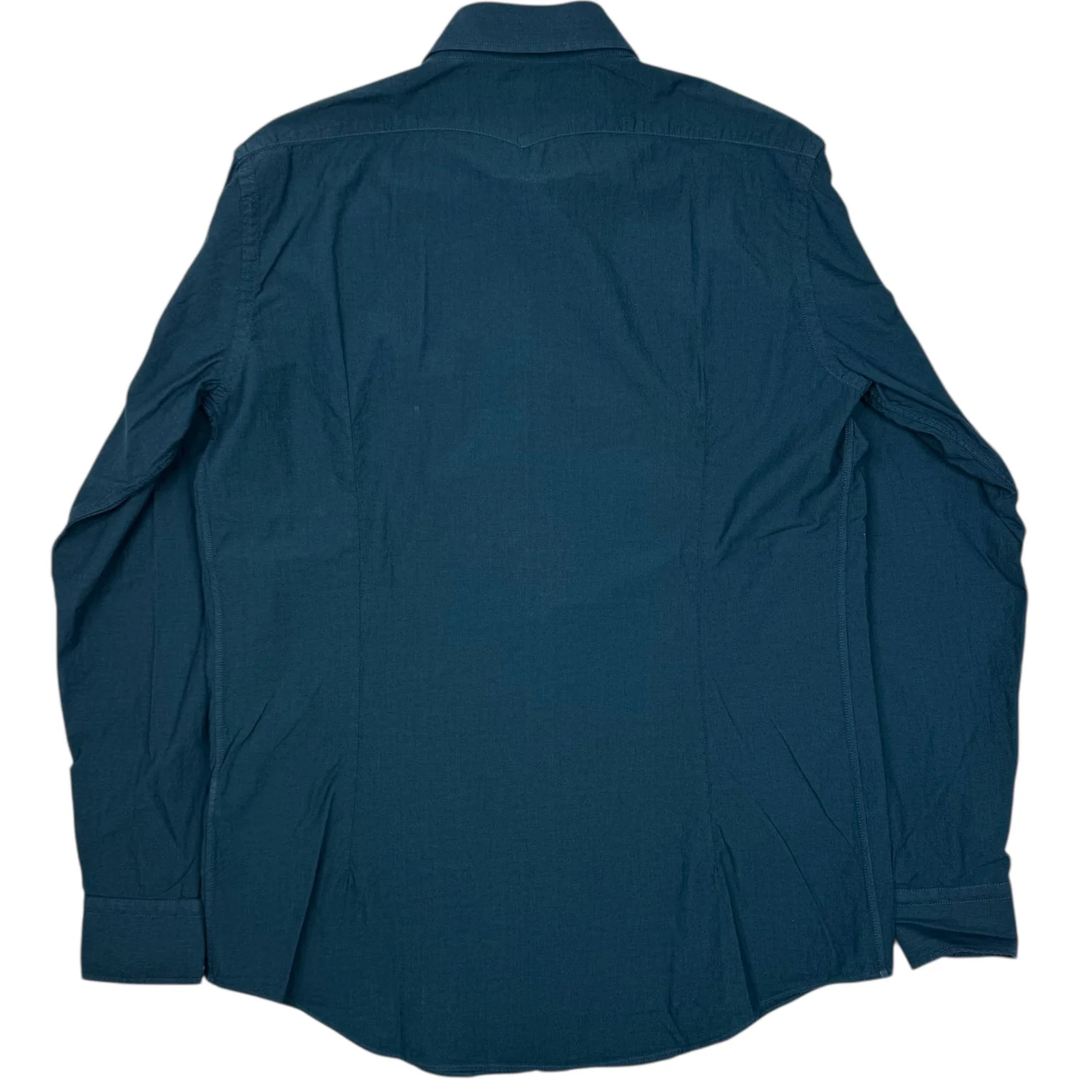 Canary Cotton Button Front Shirt Lagoon - Image 3