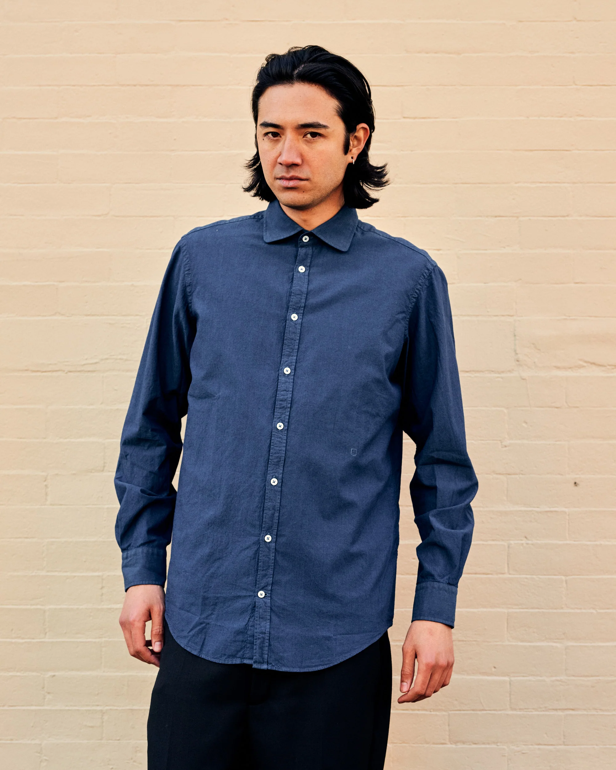 Canary Cotton Button Front Shirt Lagoon - Image 4