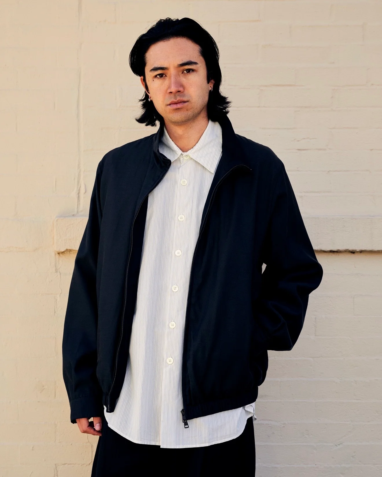 Casino Jacket Still Black Calm Cupro Cotton - Image 3