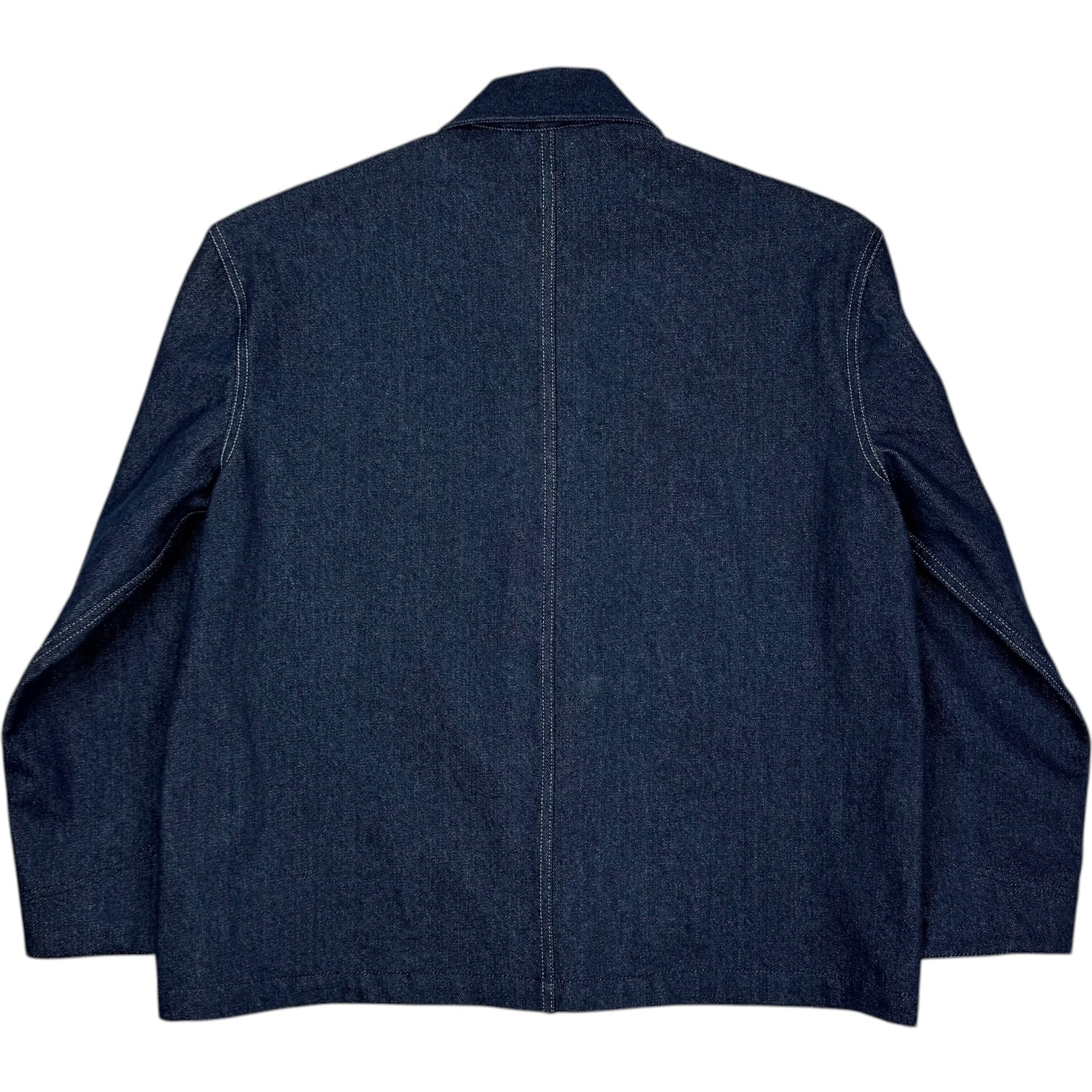 Chore Coat Scoured Indigo 12oz Cotton Denim - Image 3