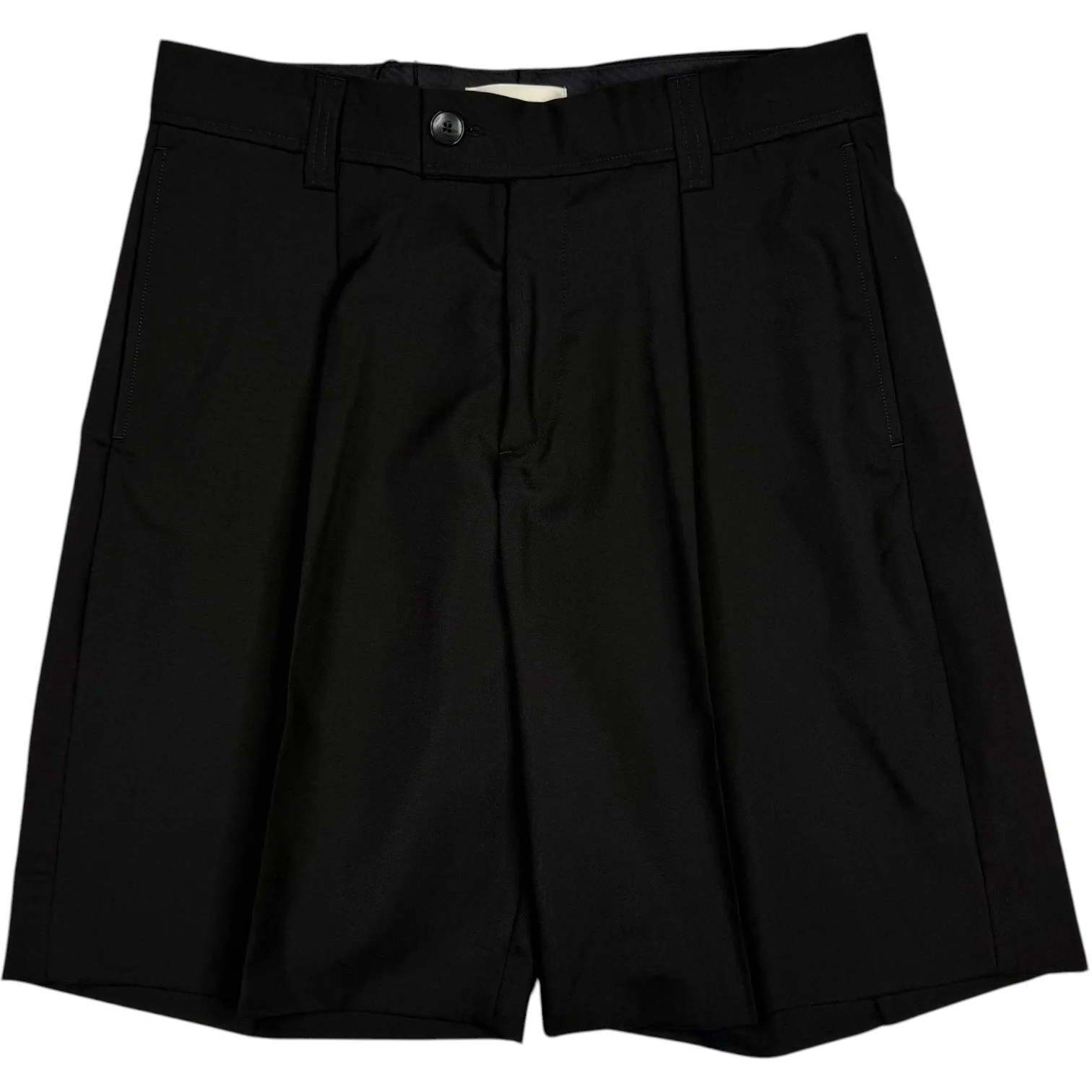 Classic Shorts Black Tropical Wool